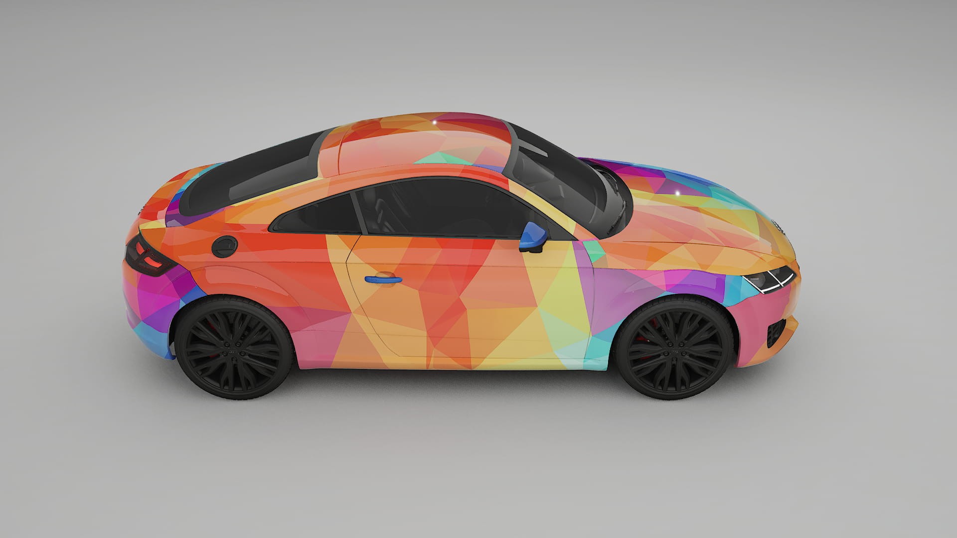 Audi TT Coupe 8S prefacelift pre-LCI VECTOR VIBE – Kit Wrap PPF Personalizzato in Pellicola Poliuretanica Stampabile