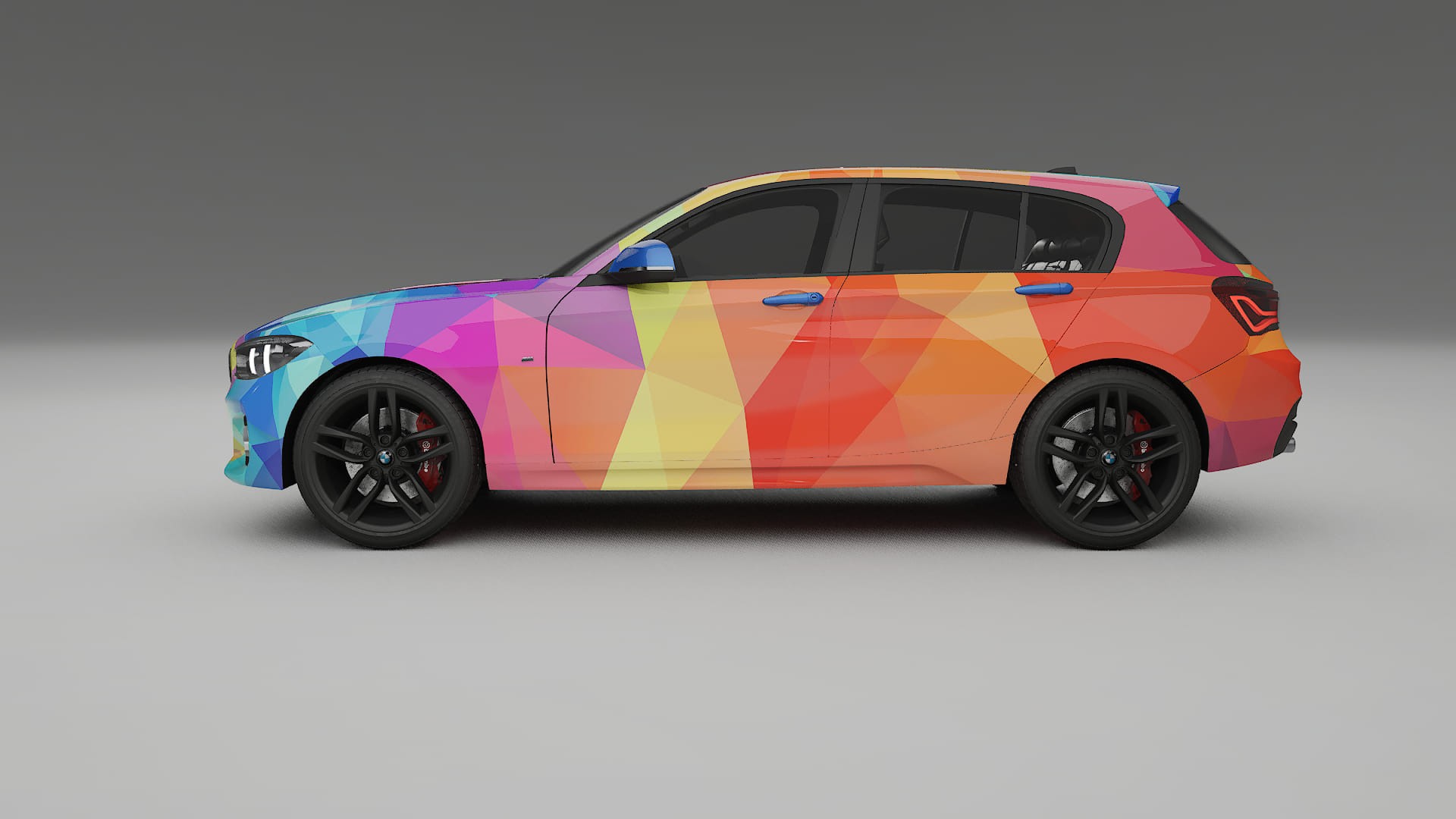 BMW 1 F20 facelift LCI VECTOR VIBE – Kit Wrap PPF Personalizzato in Pellicola Poliuretanica Stampabile
