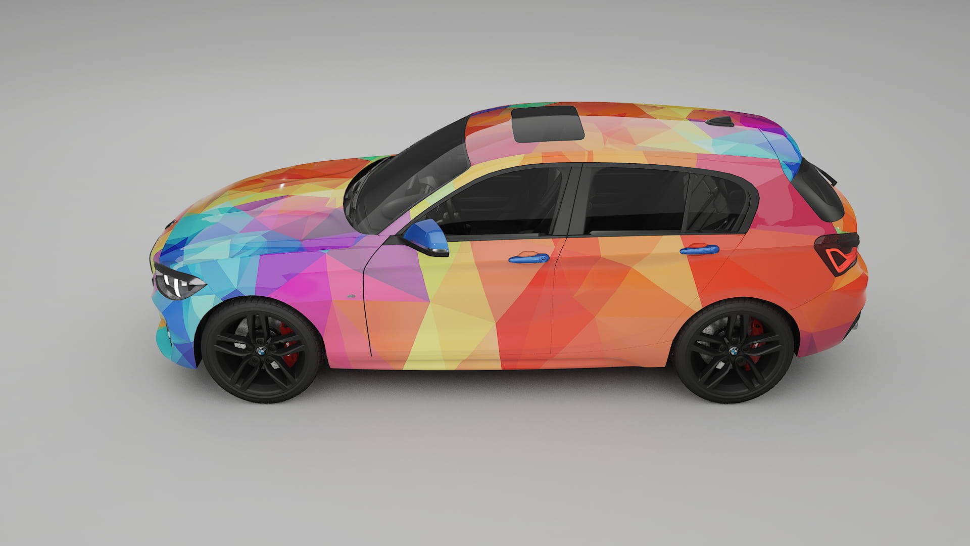 BMW 1 F20 facelift LCI VECTOR VIBE – Kit Wrap PPF Personalizzato in Pellicola Poliuretanica Stampabile