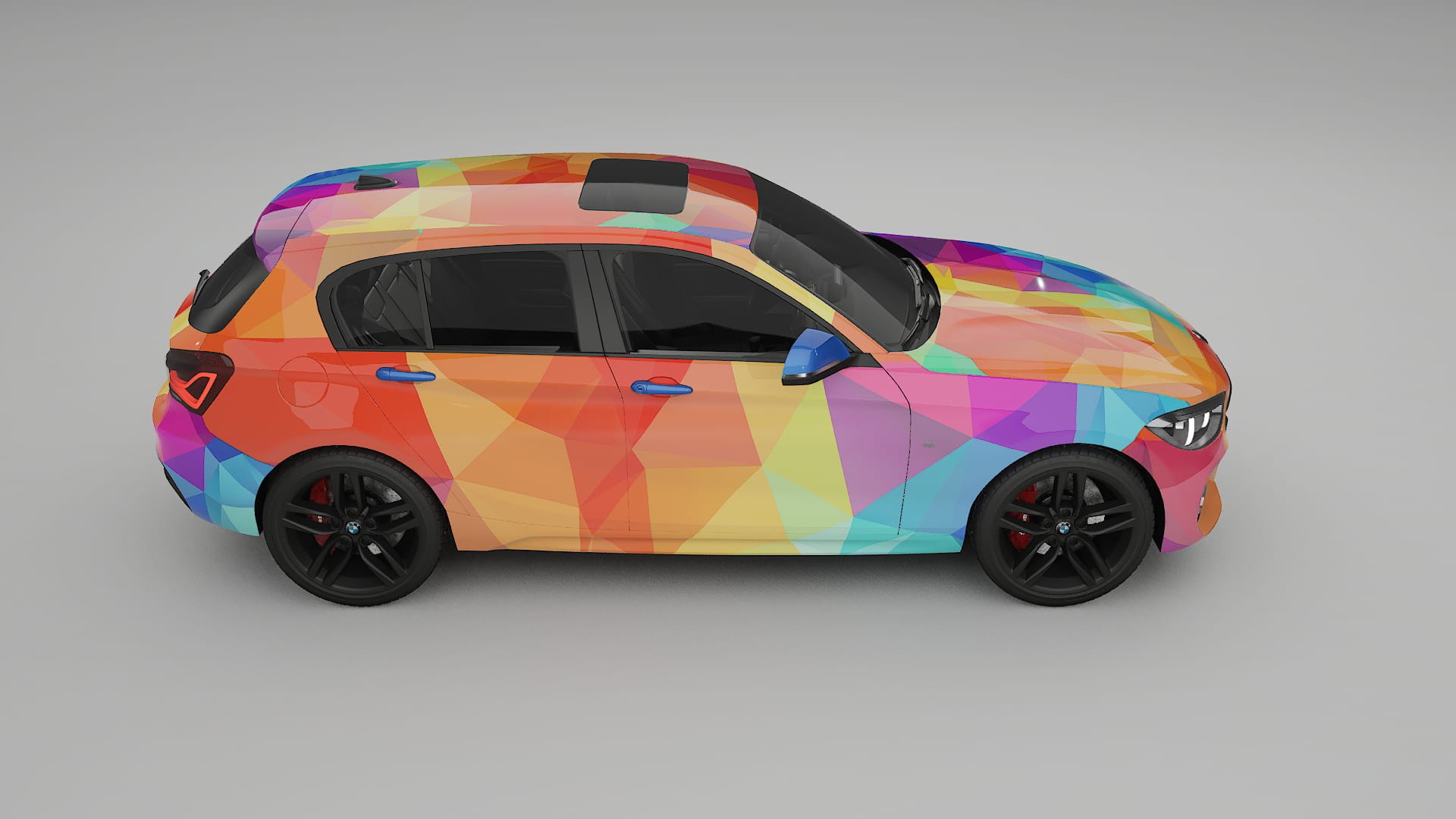 BMW 1 F20 facelift LCI VECTOR VIBE – Kit Wrap PPF Personalizzato in Pellicola Poliuretanica Stampabile