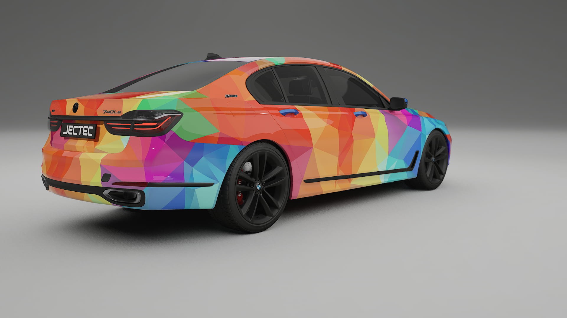 BMW 7 G11 G12 facelift LCI VECTOR WIBE Designed Wrap PPF Kit – Printable Polyurethane Film
