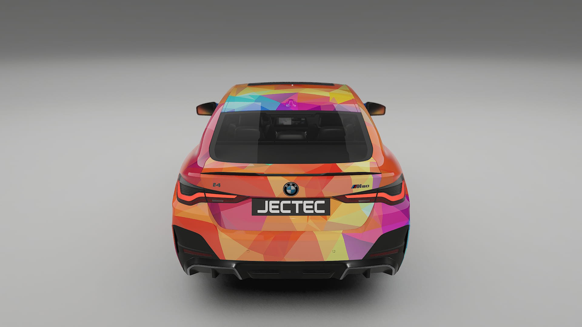 BMW I4 G26 M-Package VECTOR VIBE – Kit Wrap PPF Personalizzato in Pellicola Poliuretanica Stampabile