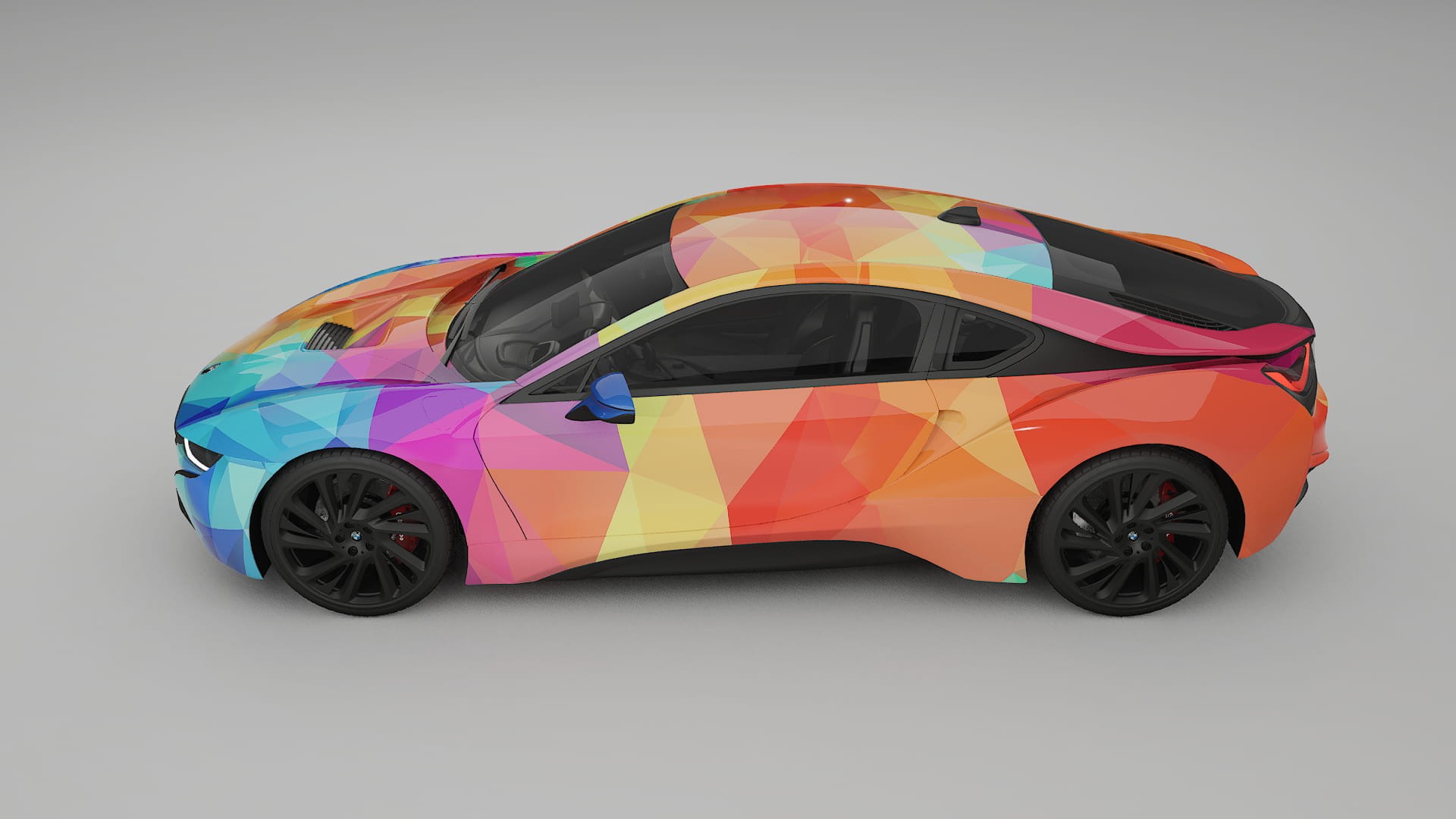 BMW I8 I12 VECTOR WIBE Designed Wrap PPF Kit – Printable Polyurethane Film