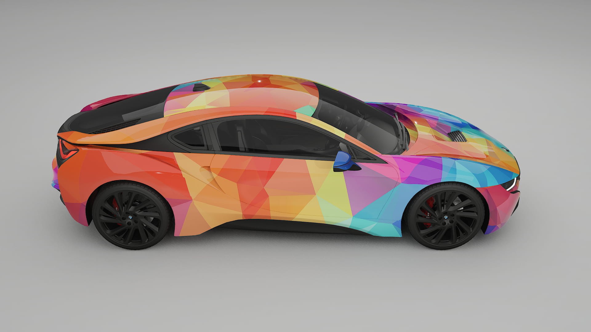 BMW I8 I12 VECTOR VIBE – Kit Wrap PPF Personalizzato in Pellicola Poliuretanica Stampabile