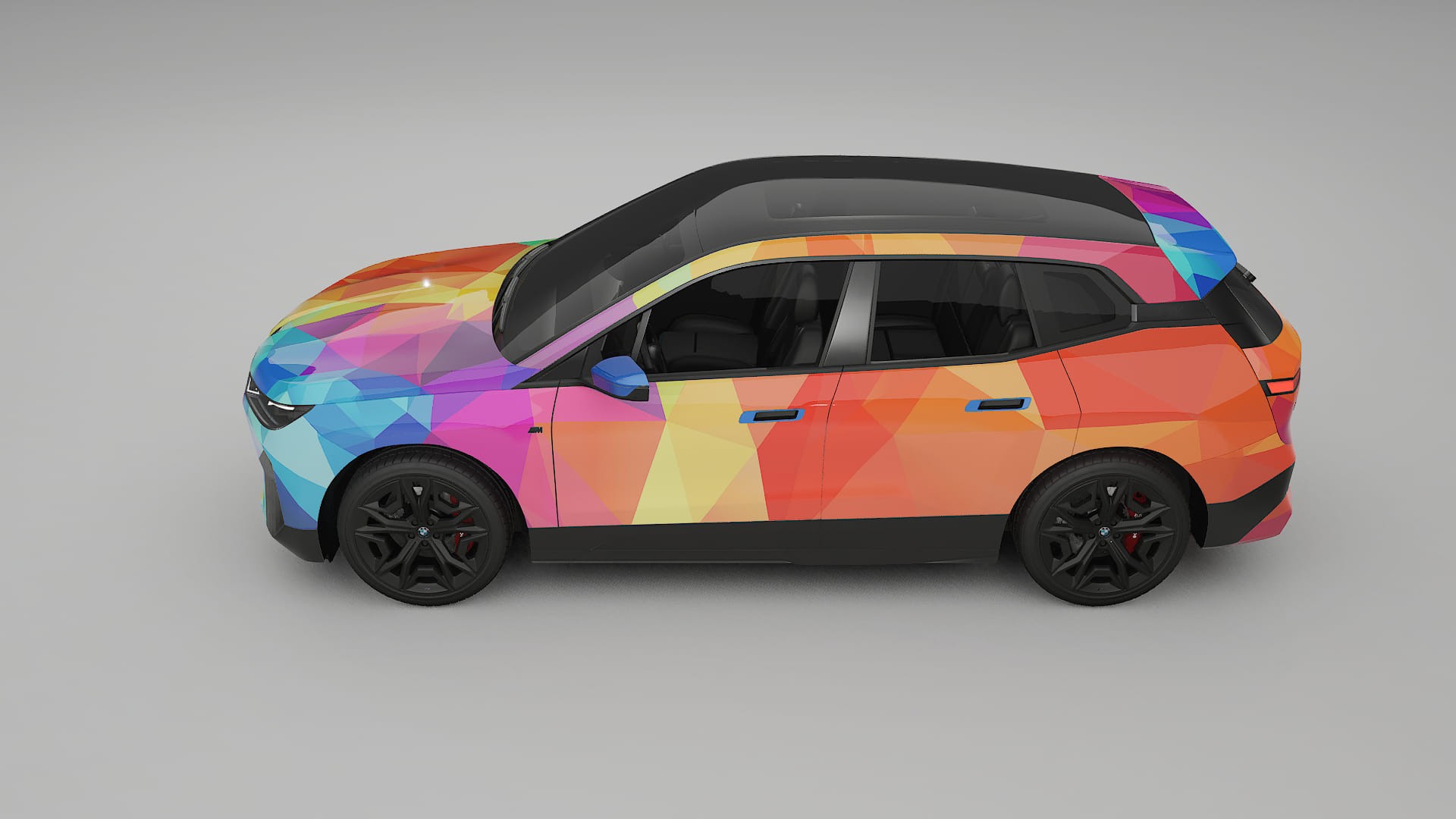 BMW iX M60 VECTOR VIBE – Kit Wrap PPF Personalizzato in Pellicola Poliuretanica Stampabile