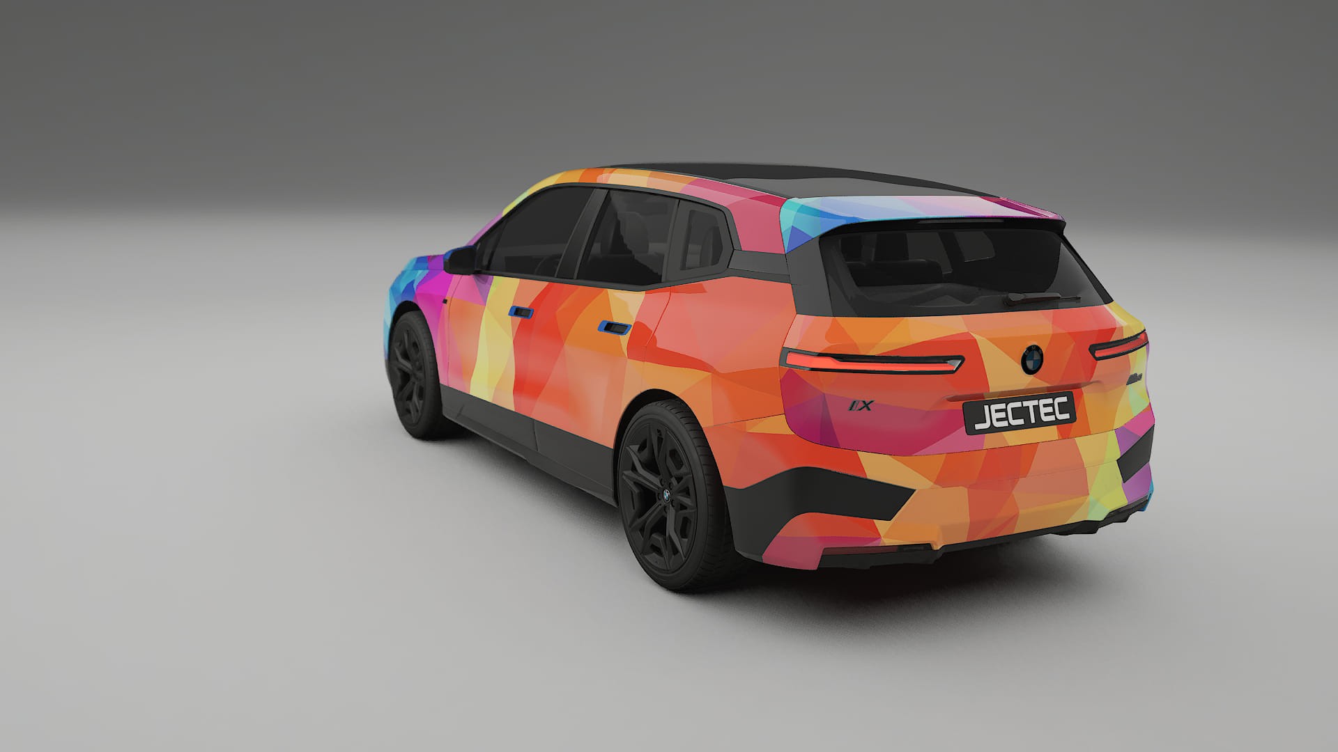 BMW iX M60 VECTOR VIBE – Kit Wrap PPF Personalizzato in Pellicola Poliuretanica Stampabile