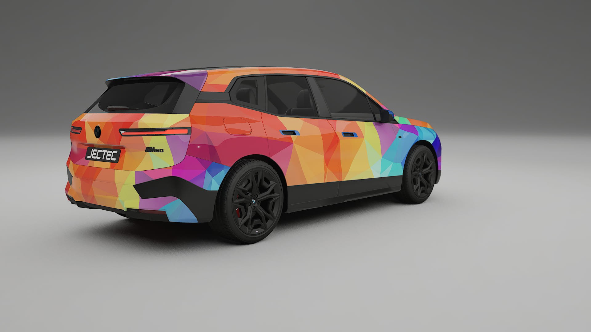 BMW iX M60 VECTOR VIBE – Kit Wrap PPF Personalizzato in Pellicola Poliuretanica Stampabile