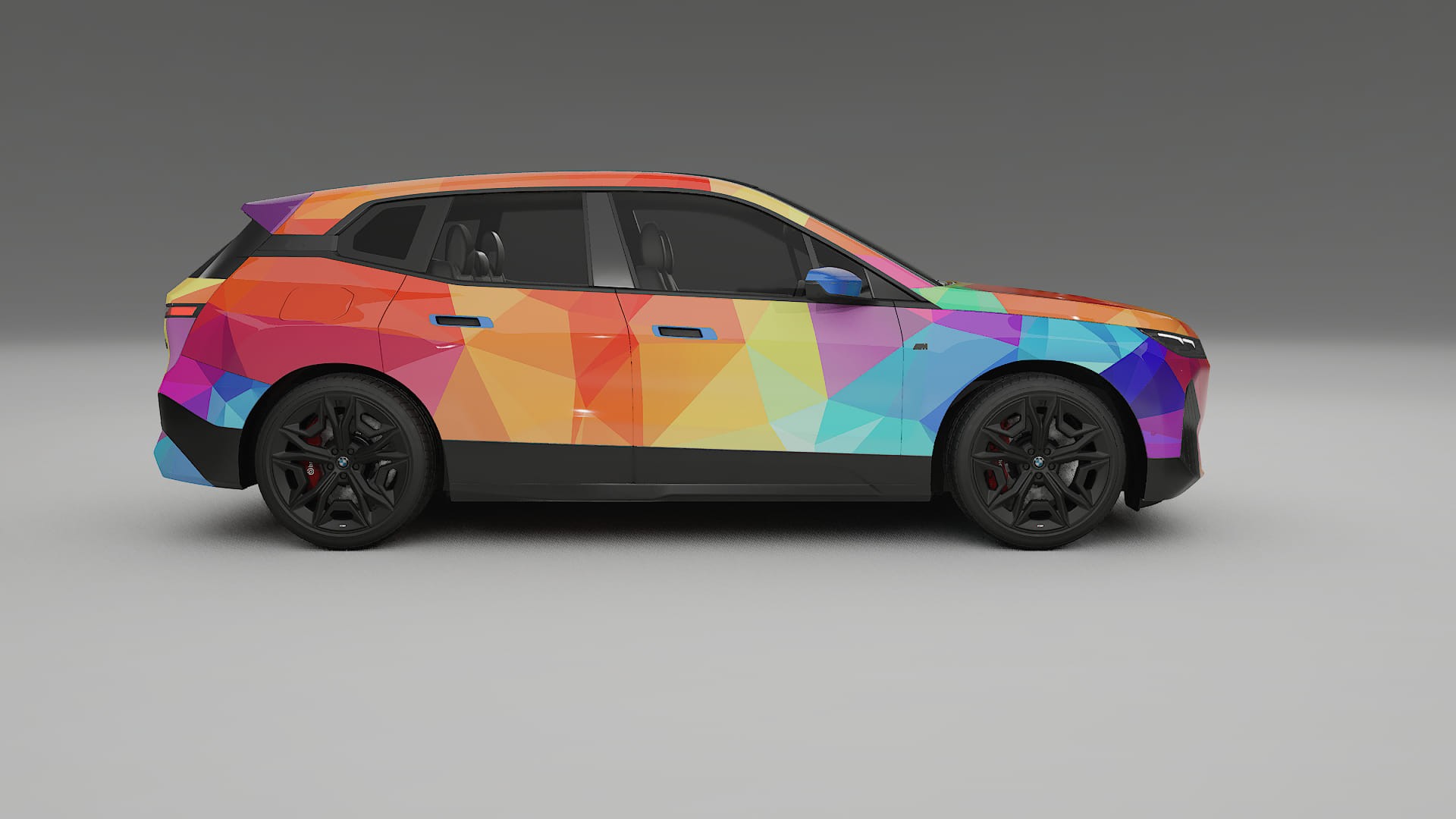 BMW iX M60 VECTOR VIBE – Kit Wrap PPF Personalizzato in Pellicola Poliuretanica Stampabile