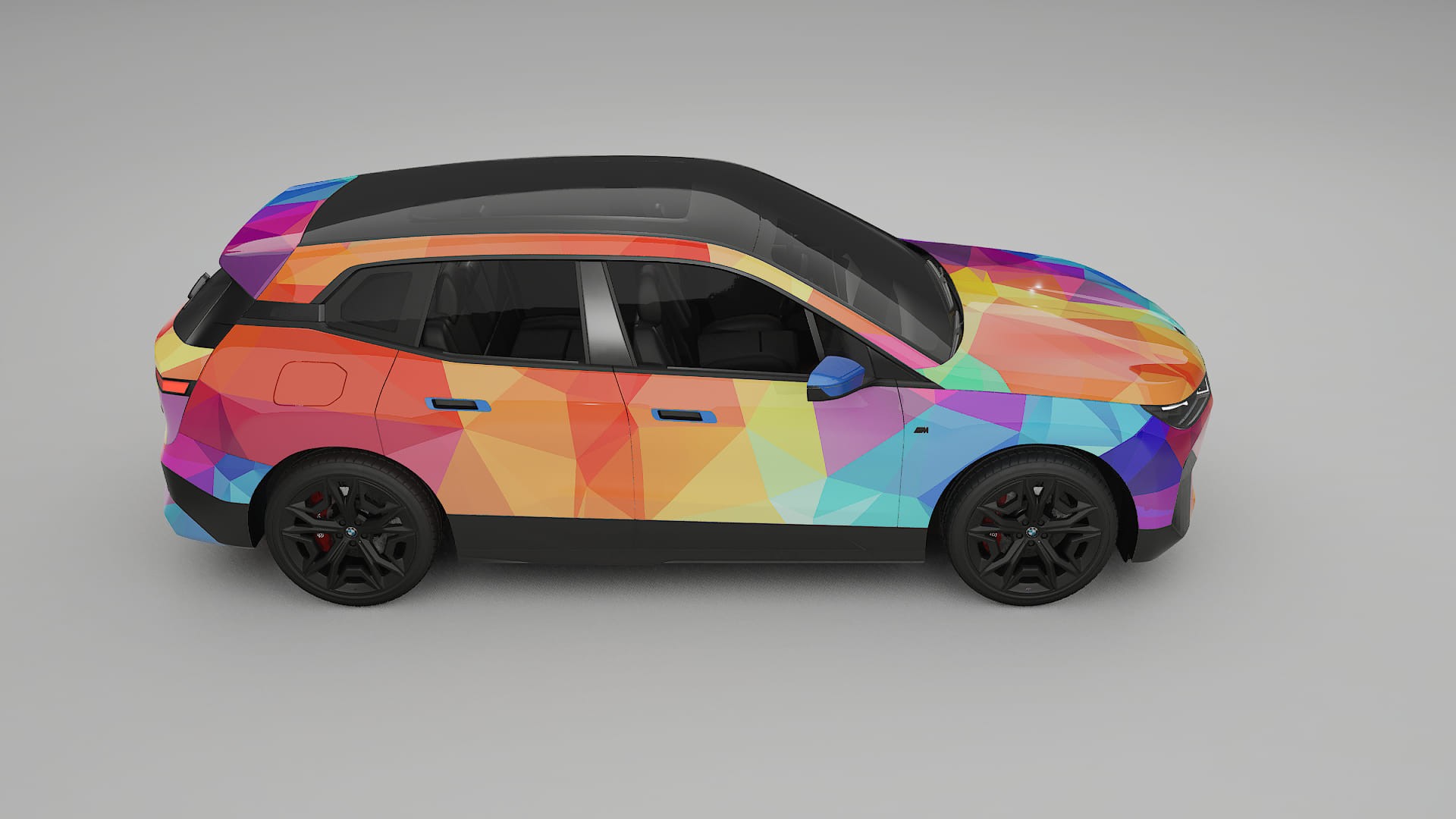 BMW iX M60 VECTOR VIBE – Kit Wrap PPF Personalizzato in Pellicola Poliuretanica Stampabile