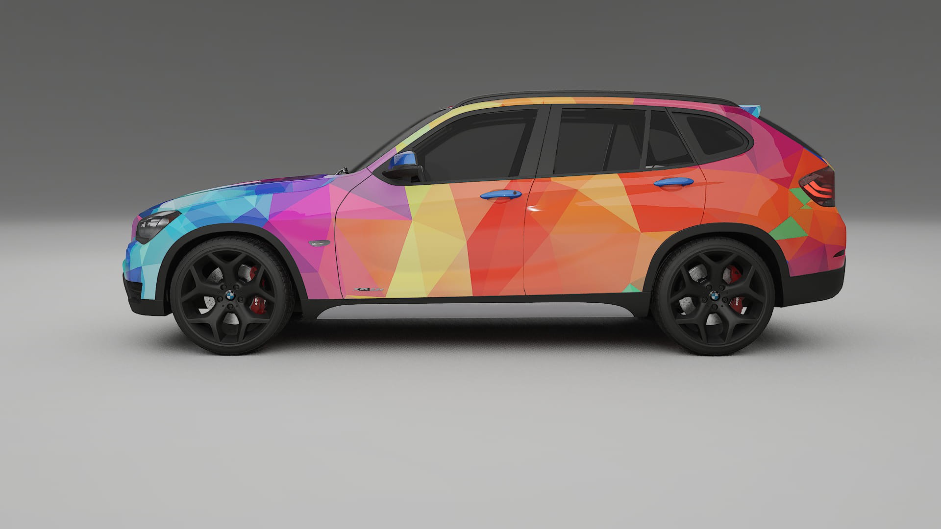 BMW X1 E84 VECTOR VIBE – Kit Wrap PPF Personalizzato in Pellicola Poliuretanica Stampabile