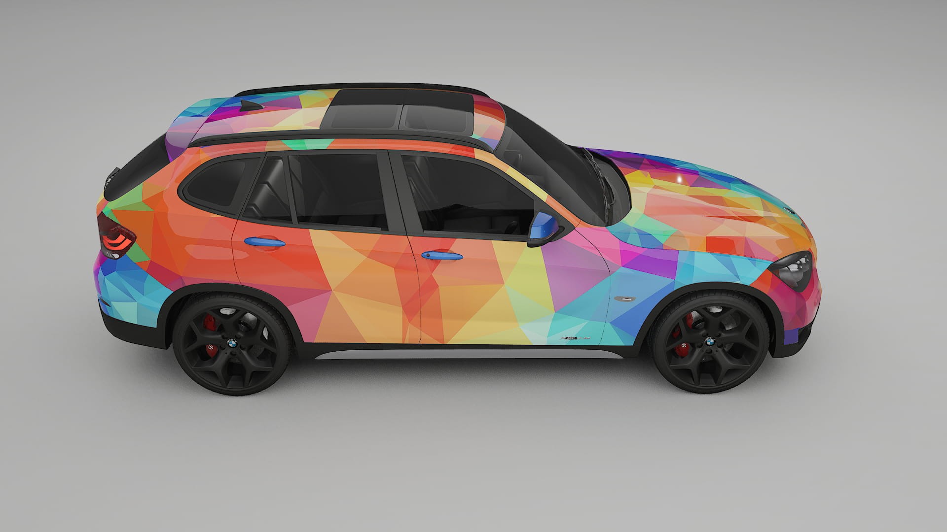 BMW X1 E84 VECTOR VIBE – Kit Wrap PPF Personalizzato in Pellicola Poliuretanica Stampabile