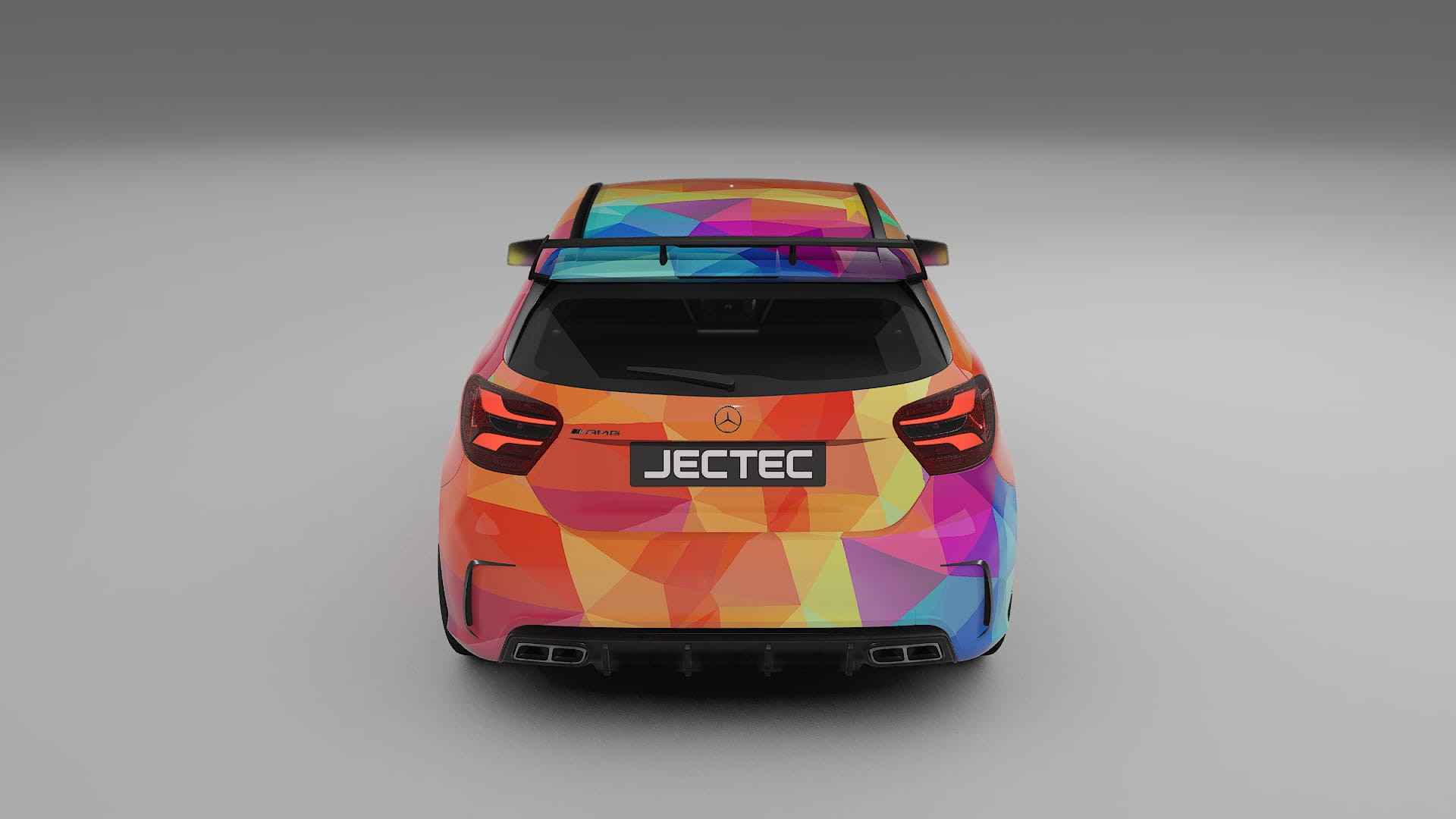 Mercedes A45 AMG W176 VECTOR VIBE – Kit Wrap PPF Personalizzato in Pellicola Poliuretanica Stampabile