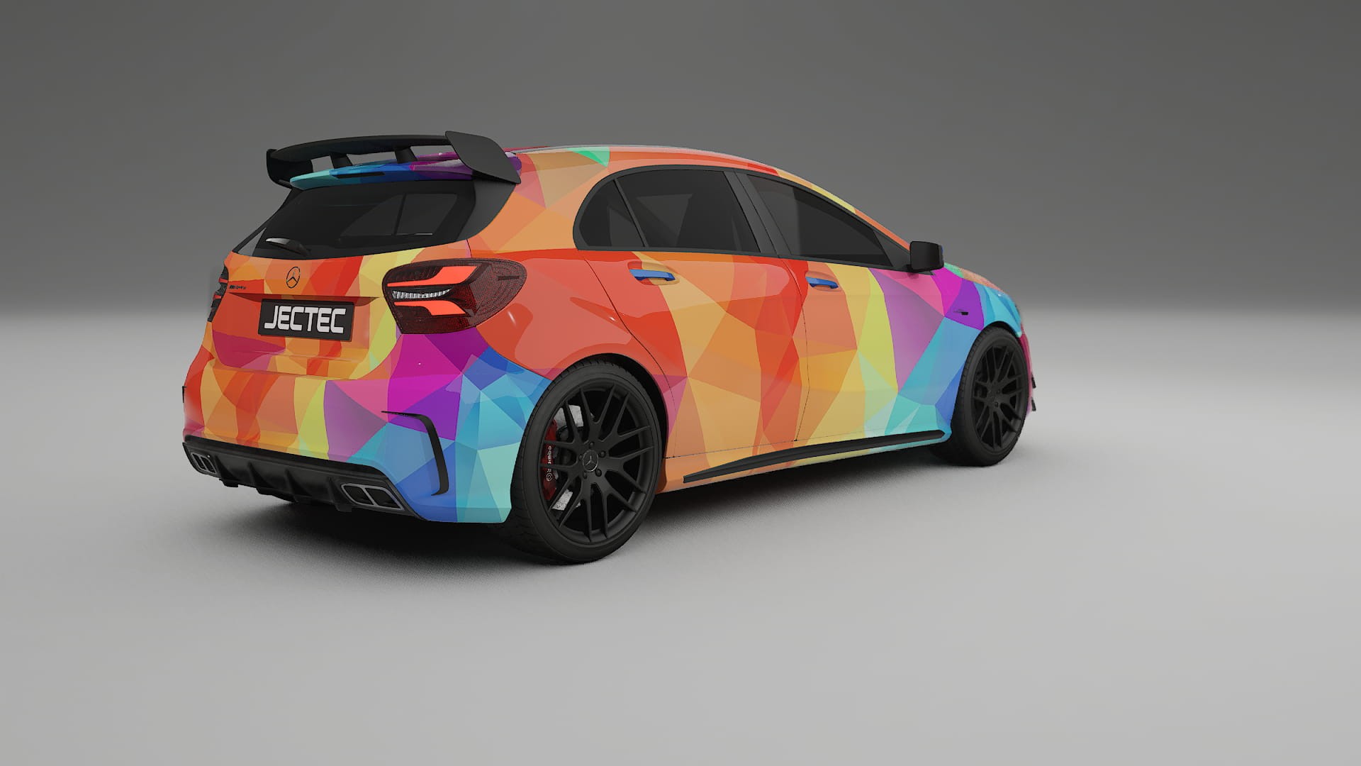 Mercedes A45 AMG W176 VECTOR VIBE – Kit Wrap PPF Personalizzato in Pellicola Poliuretanica Stampabile