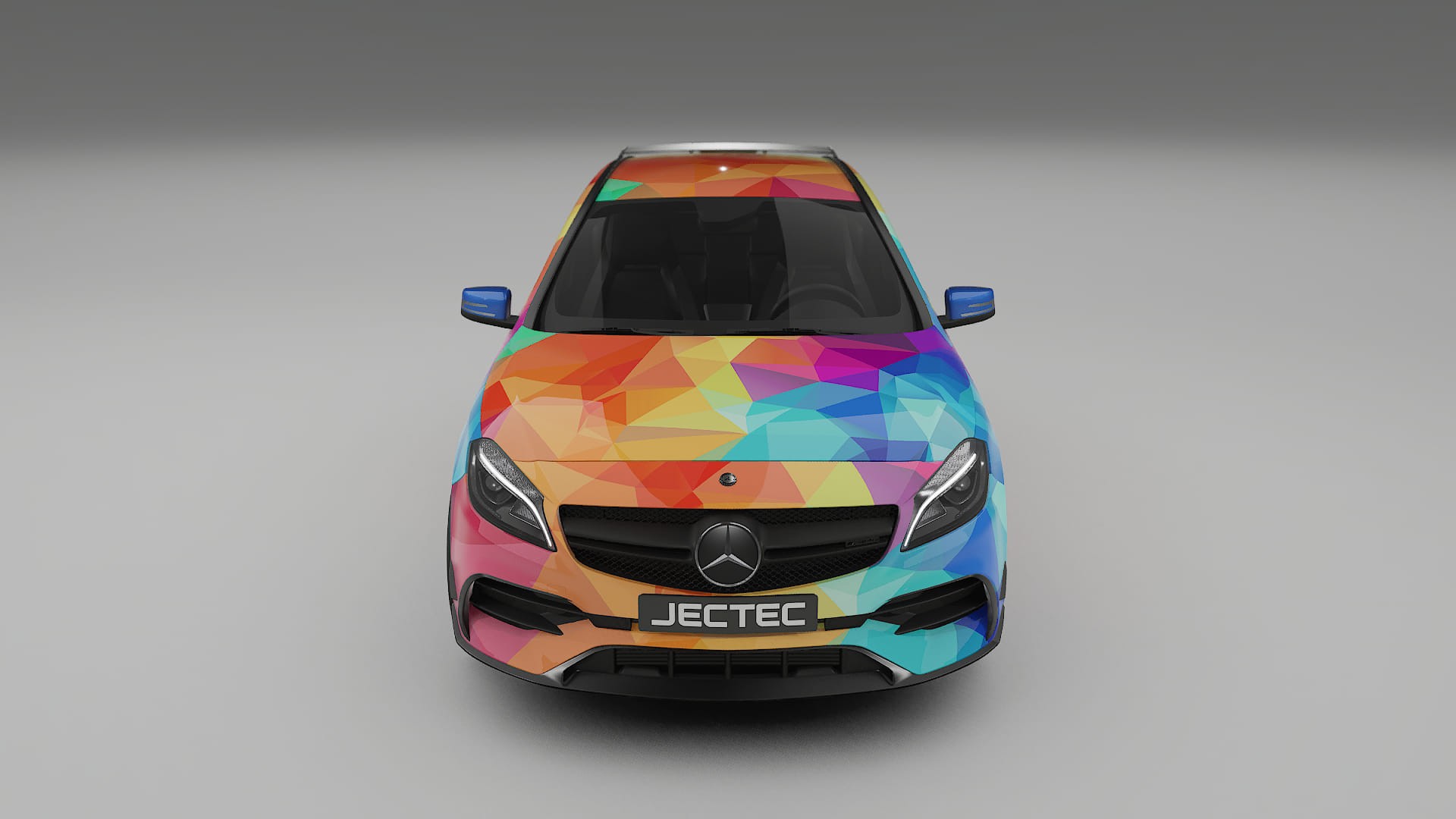 Mercedes A45 AMG W176 VECTOR VIBE – Kit Wrap PPF Personalizzato in Pellicola Poliuretanica Stampabile