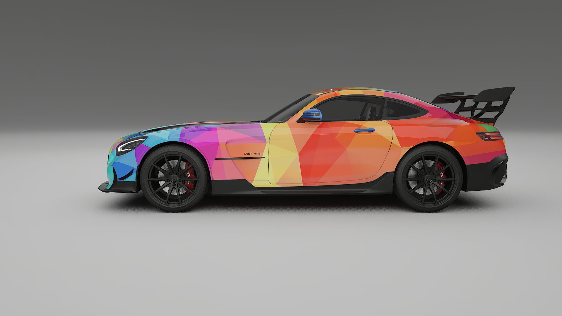Mercedes AMG GT Black Series C192 Coupe VECTOR VIBE – Kit Wrap PPF Personalizzato in Pellicola Poliuretanica Stampabile