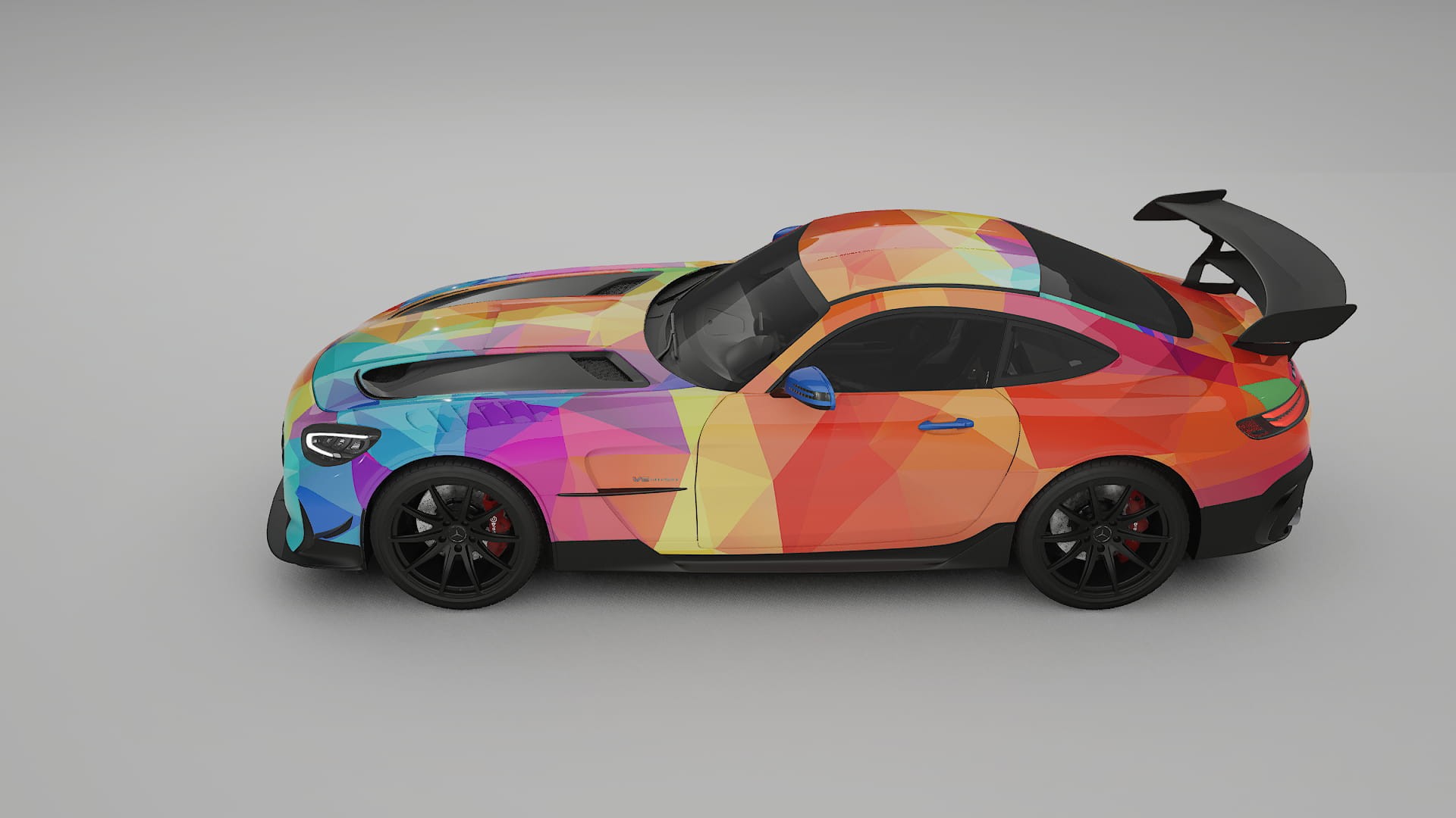 Mercedes AMG GT Black Series C192 Coupe VECTOR VIBE – Kit Wrap PPF Personalizzato in Pellicola Poliuretanica Stampabile