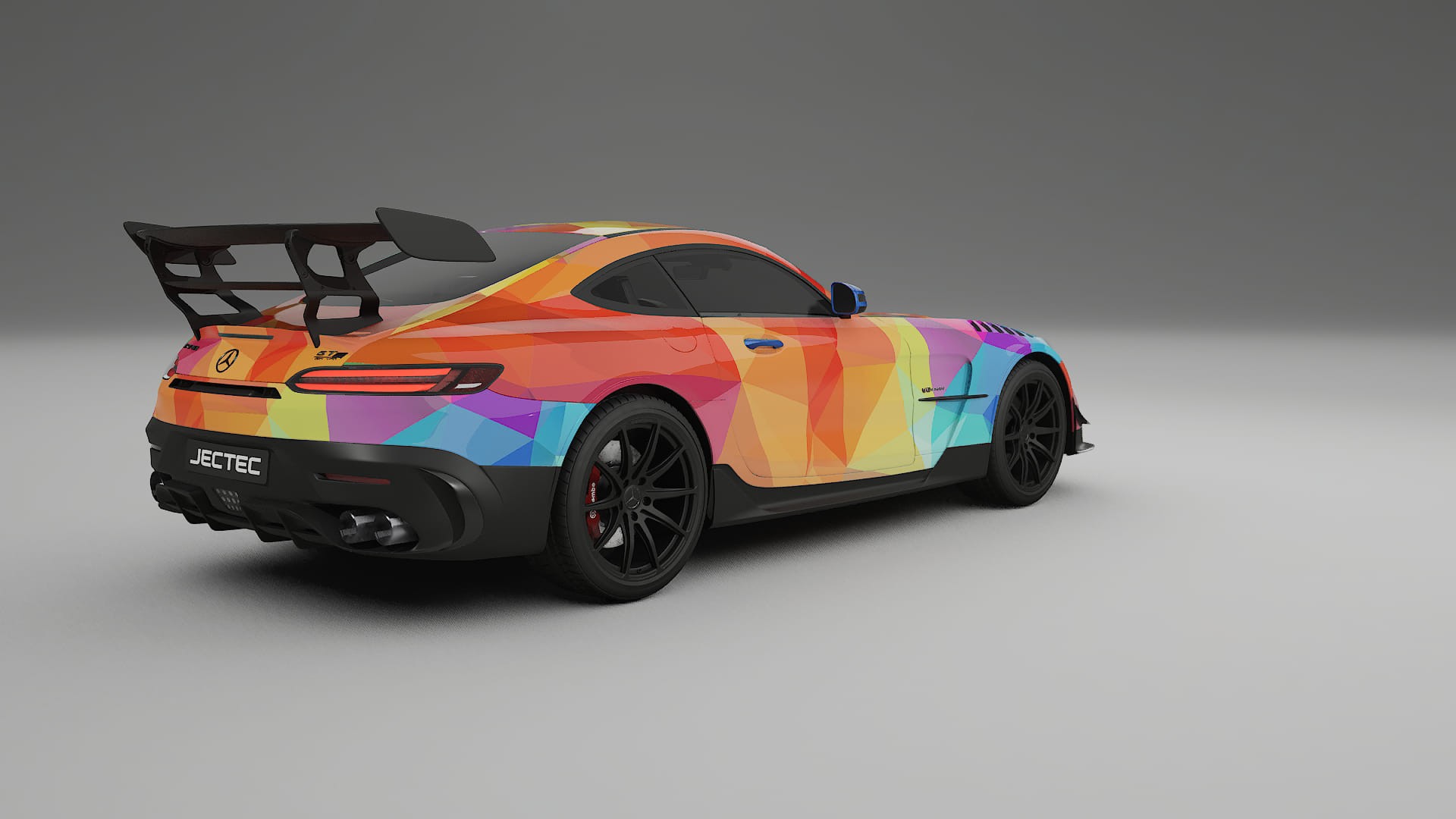 Mercedes AMG GT Black Series C192 Coupe VECTOR VIBE – Kit Wrap PPF Personalizzato in Pellicola Poliuretanica Stampabile