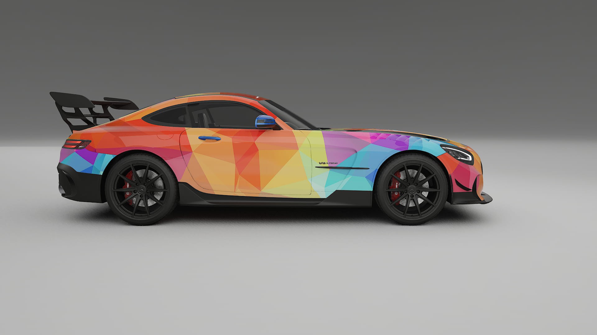 Mercedes AMG GT Black Series C192 Coupe VECTOR VIBE – Kit Wrap PPF Personalizzato in Pellicola Poliuretanica Stampabile