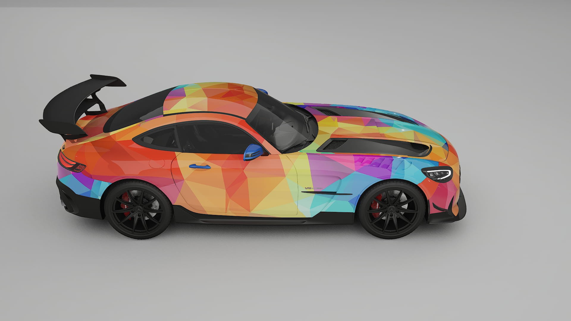 Mercedes AMG GT Black Series C192 Coupe VECTOR VIBE – Kit Wrap PPF Personalizzato in Pellicola Poliuretanica Stampabile