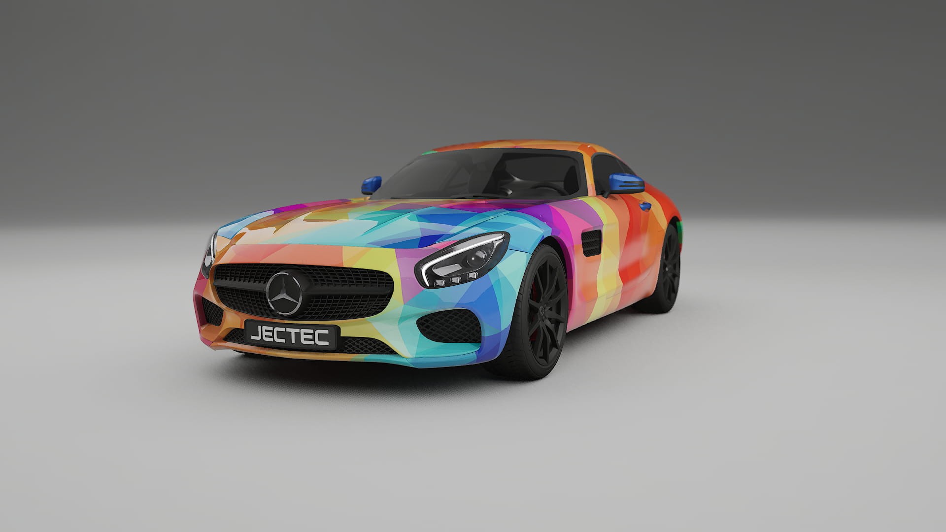 Mercedes AMG GT C190 Coupe VECTOR WIBE Designed Wrap PPF Kit – Printable Polyurethane Film