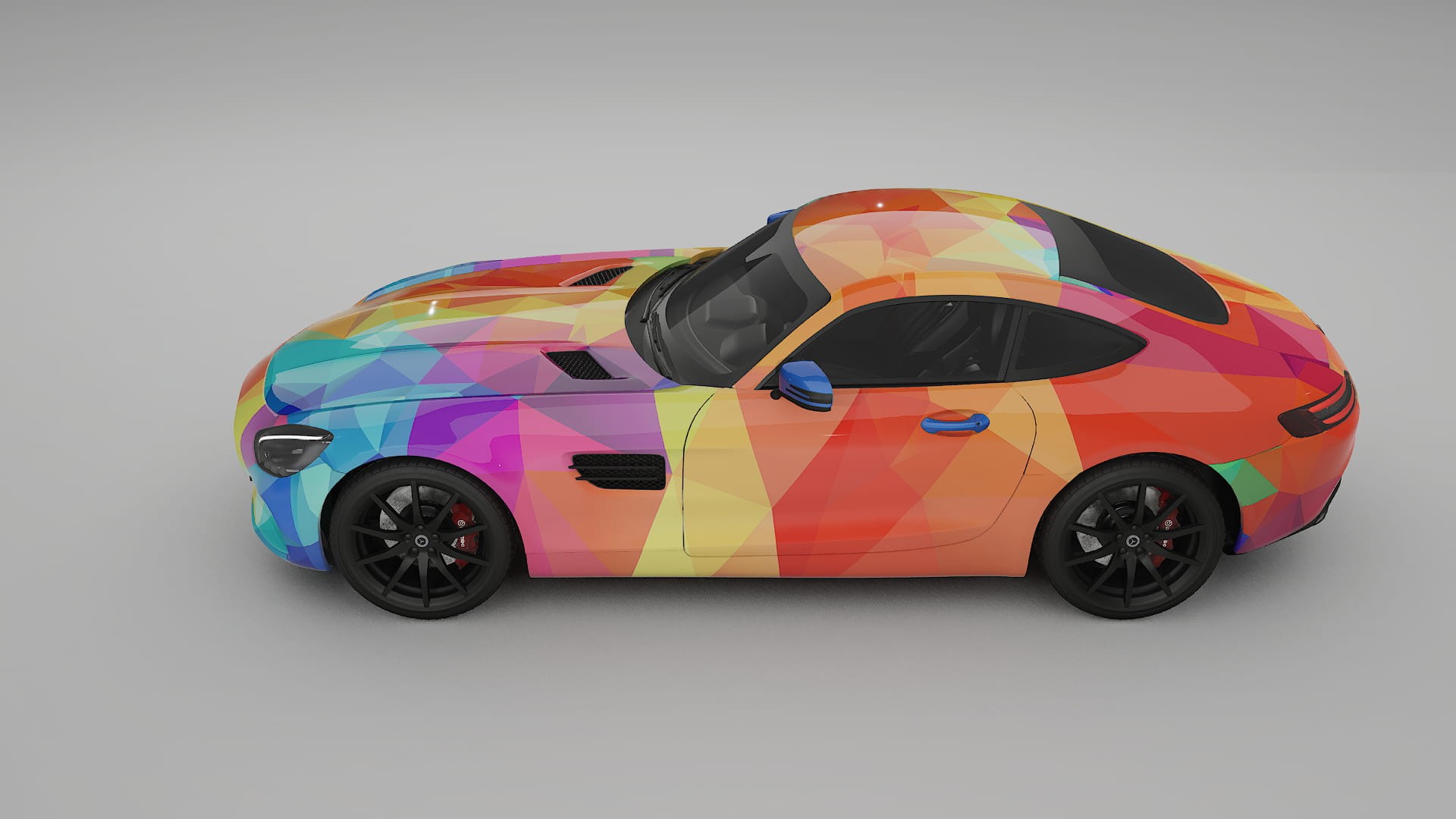 Mercedes AMG GT C190 Coupe VECTOR VIBE – Kit Wrap PPF Personalizzato in Pellicola Poliuretanica Stampabile