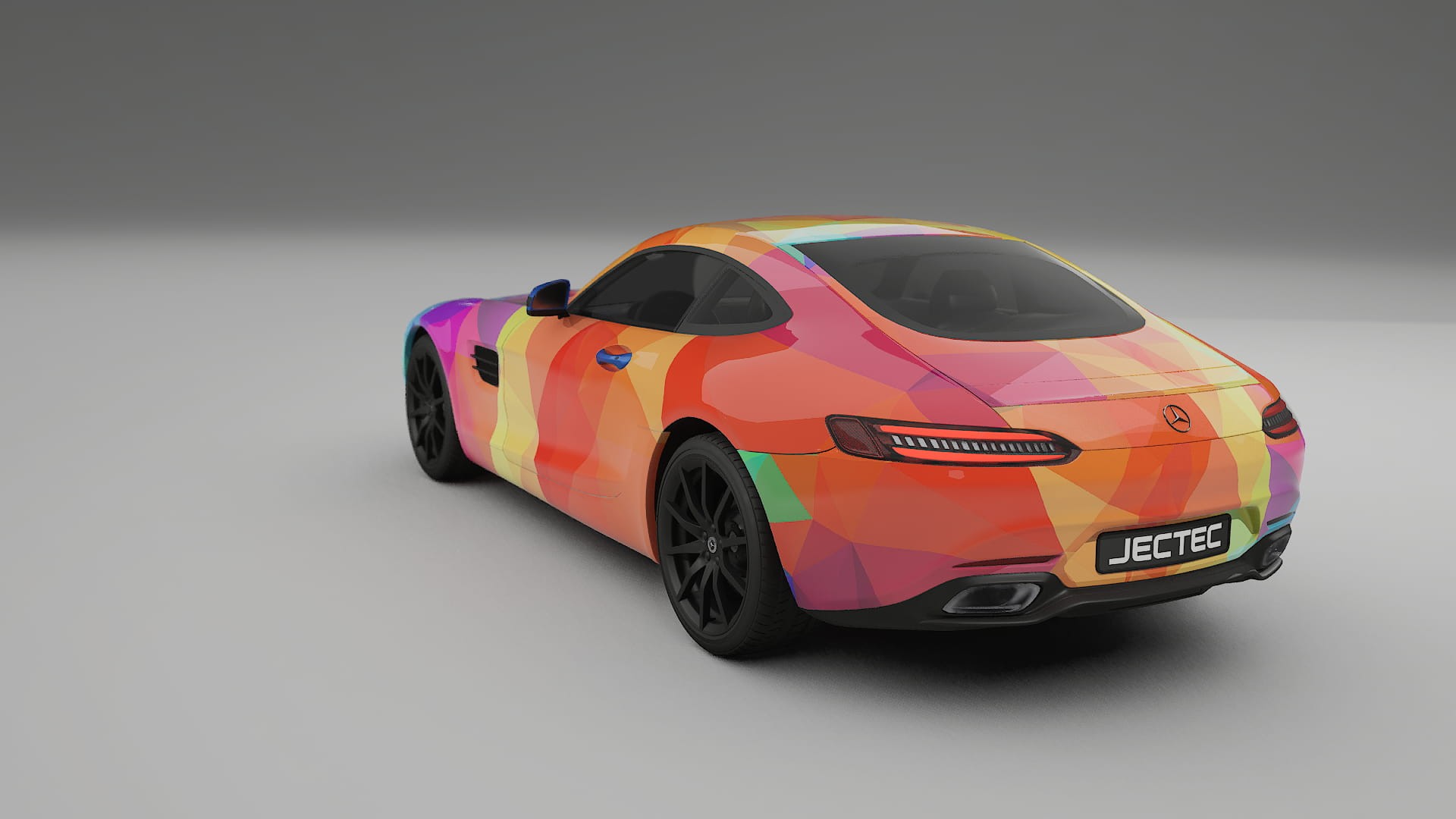 Mercedes AMG GT C190 Coupe VECTOR VIBE – Kit Wrap PPF Personalizzato in Pellicola Poliuretanica Stampabile