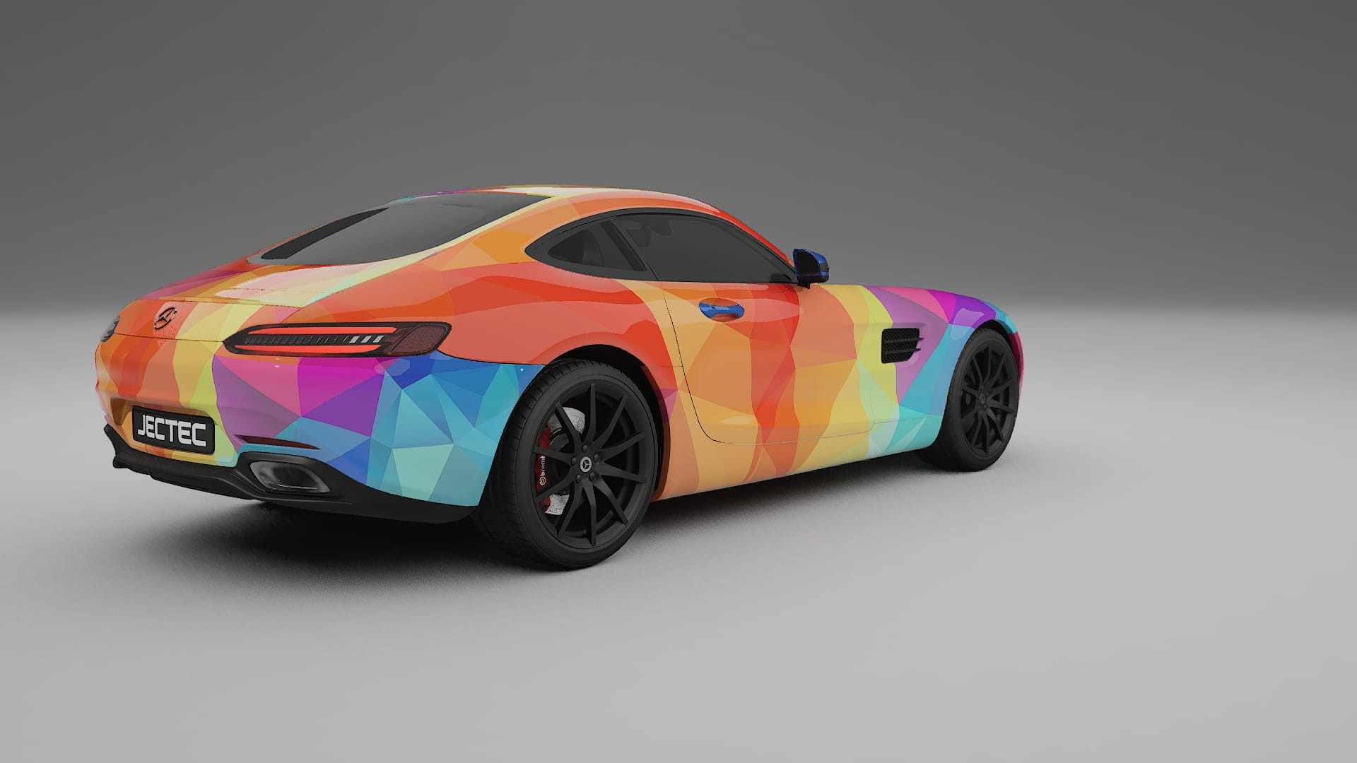 Mercedes AMG GT C190 Coupe VECTOR VIBE – Kit Wrap PPF Personalizzato in Pellicola Poliuretanica Stampabile