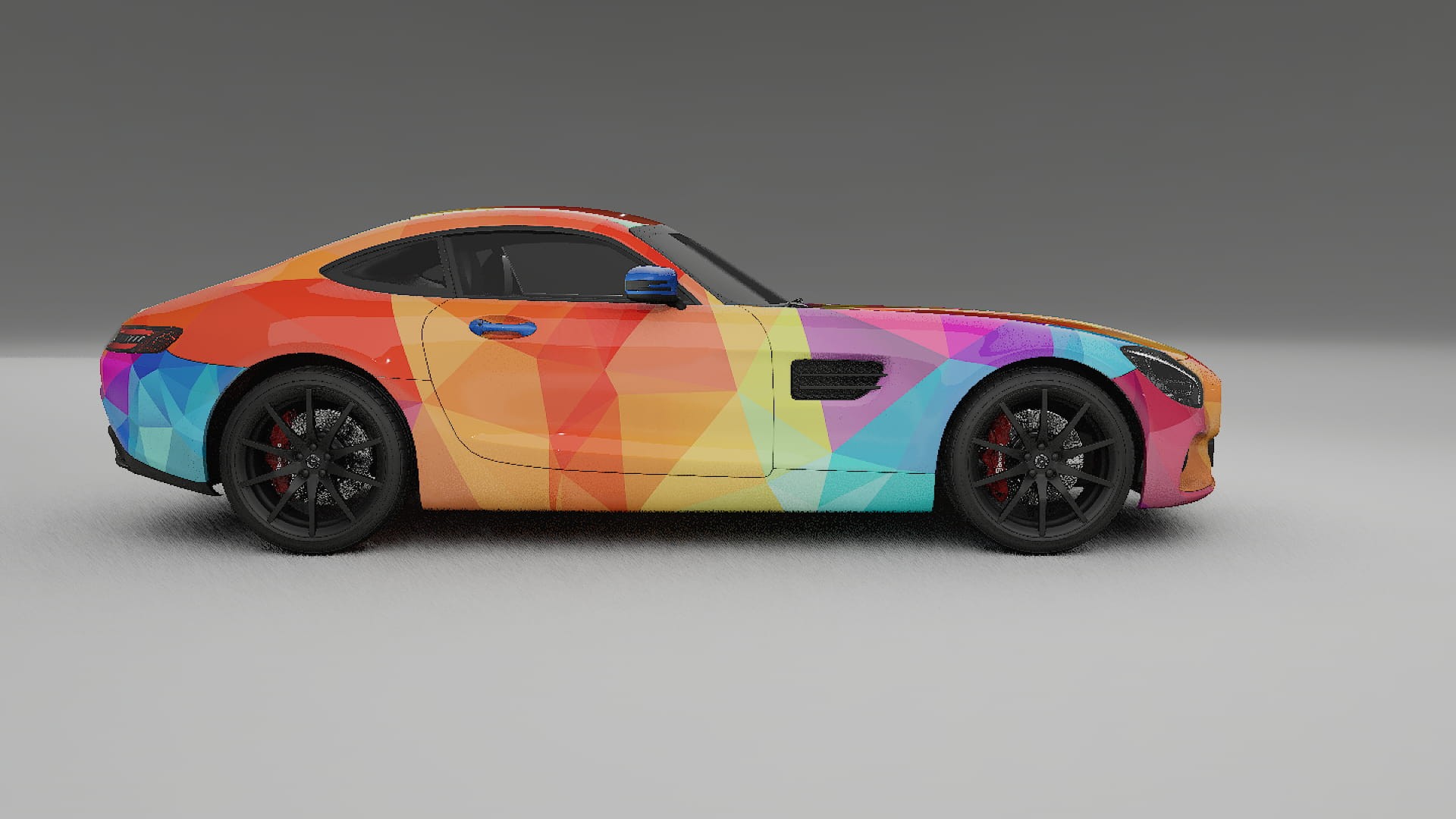 Mercedes AMG GT C190 Coupe VECTOR VIBE – Kit Wrap PPF Personalizzato in Pellicola Poliuretanica Stampabile
