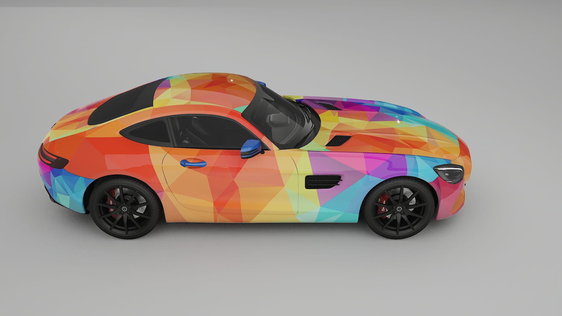 Mercedes AMG GT C190 Coupe VECTOR VIBE – Kit Wrap PPF Personalizzato in Pellicola Poliuretanica Stampabile