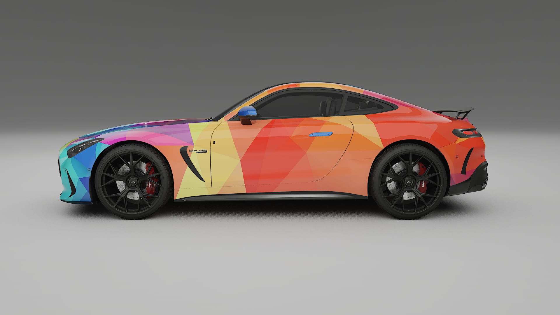 Mercedes AMG GT Coupe C192 VECTOR VIBE – Kit Wrap PPF Personalizzato in Pellicola Poliuretanica Stampabile