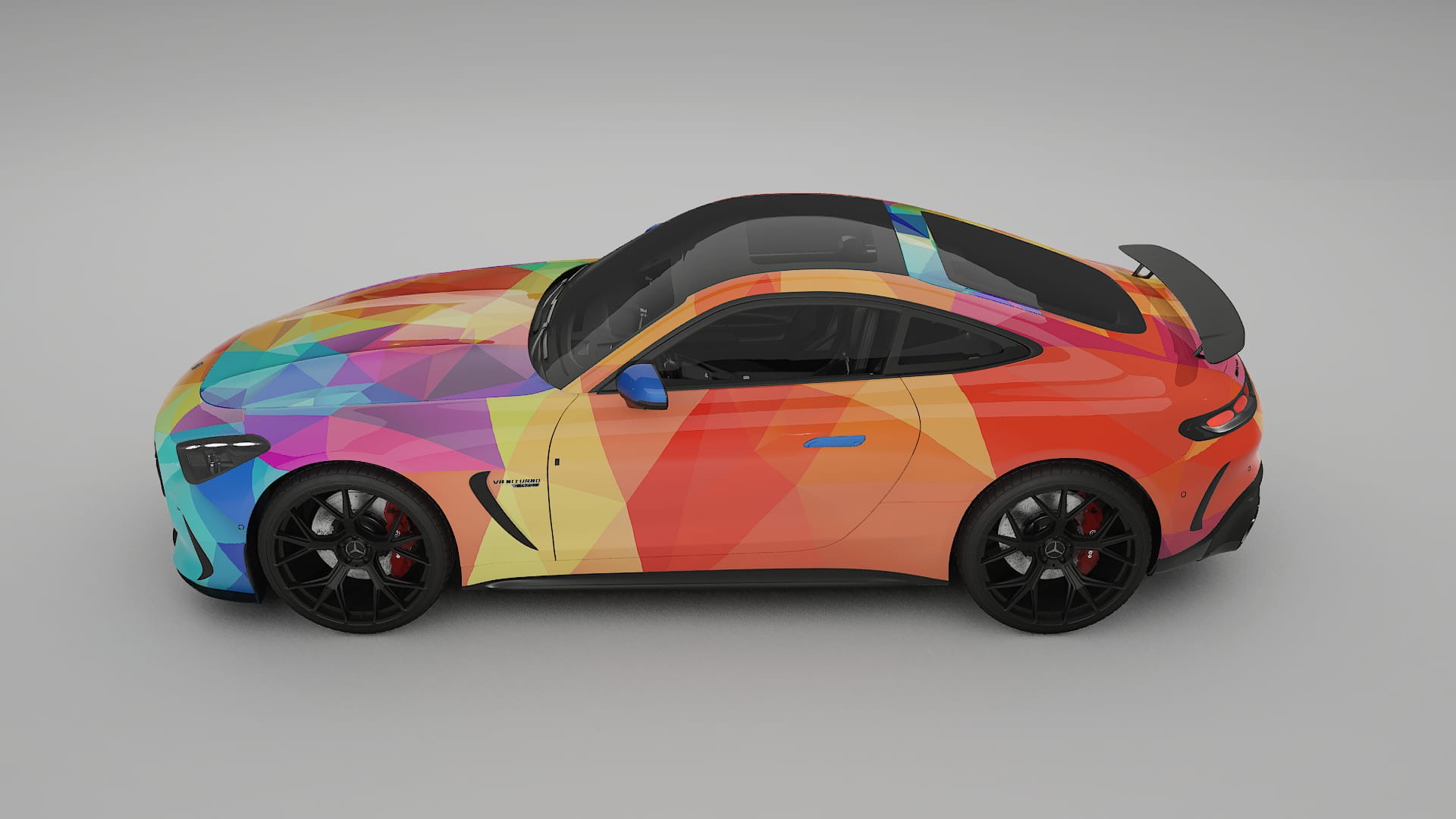 Mercedes AMG GT Coupe C192 VECTOR VIBE – Kit Wrap PPF Personalizzato in Pellicola Poliuretanica Stampabile