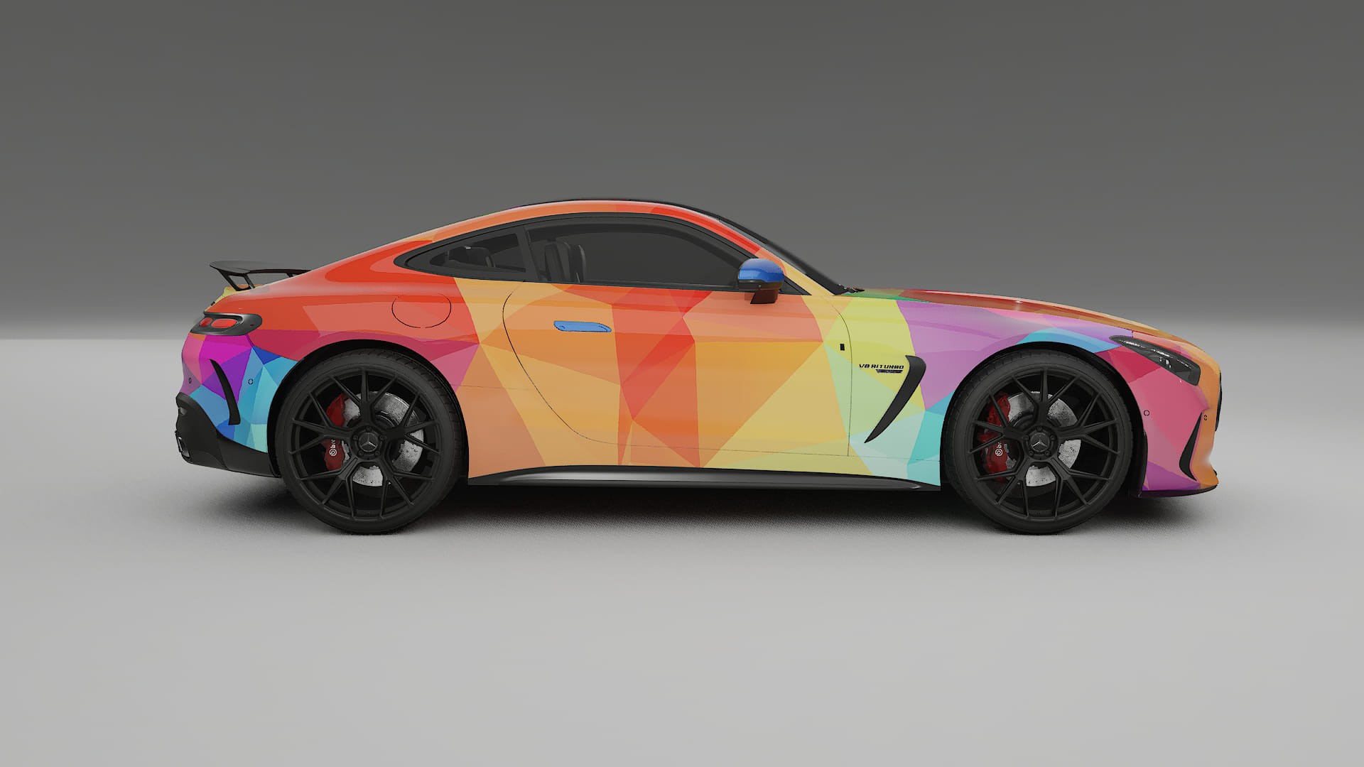 Mercedes AMG GT Coupe C192 VECTOR VIBE – Kit Wrap PPF Personalizzato in Pellicola Poliuretanica Stampabile