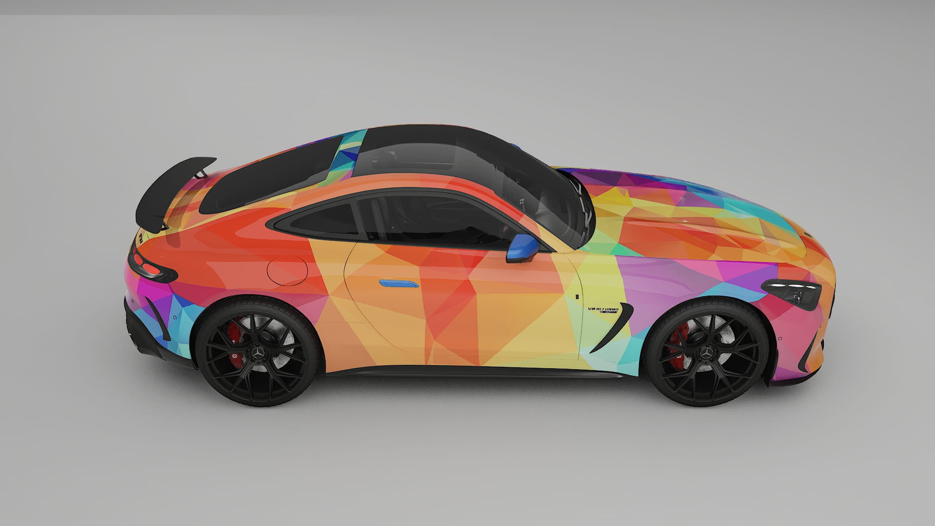 Mercedes AMG GT Coupe C192 VECTOR VIBE – Kit Wrap PPF Personalizzato in Pellicola Poliuretanica Stampabile