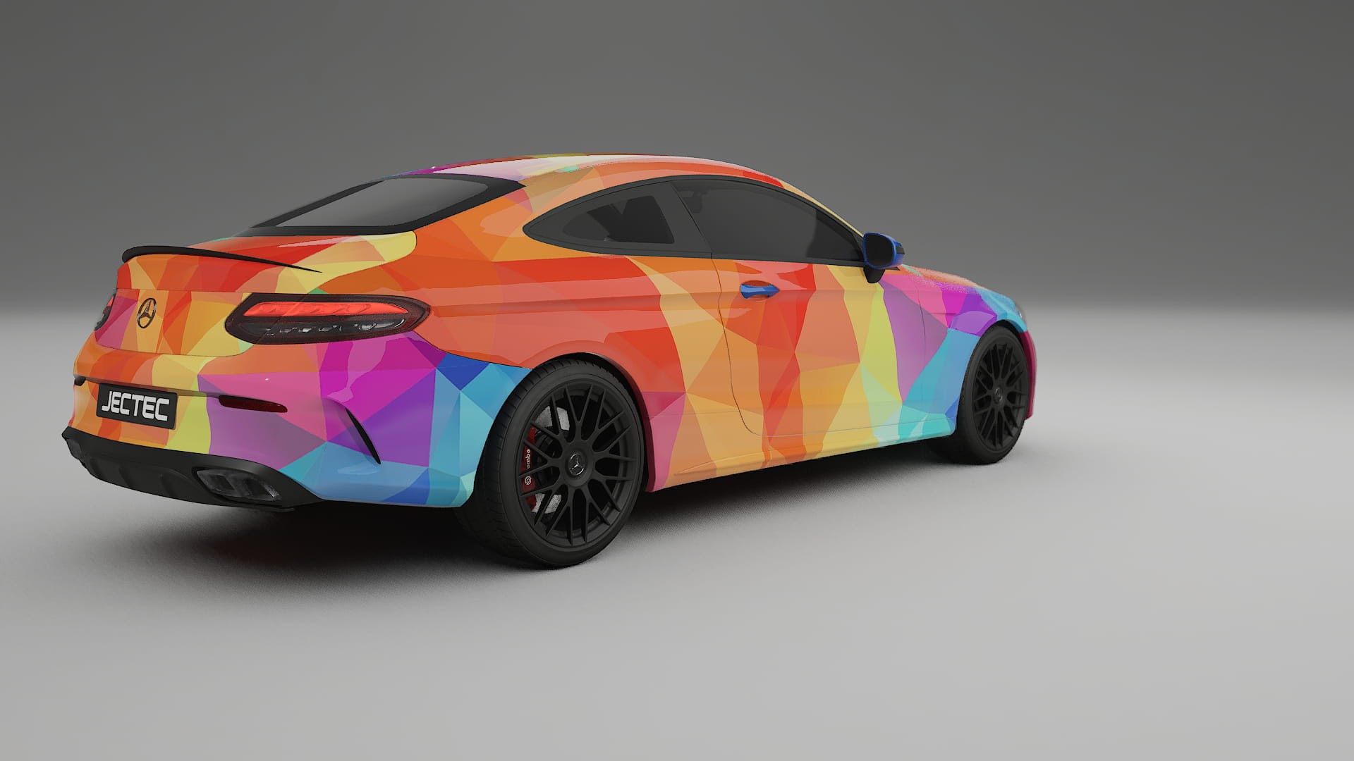 Mercedes C63 AMG W205 Coupe VECTOR VIBE – Kit Wrap PPF Personalizzato in Pellicola Poliuretanica Stampabile