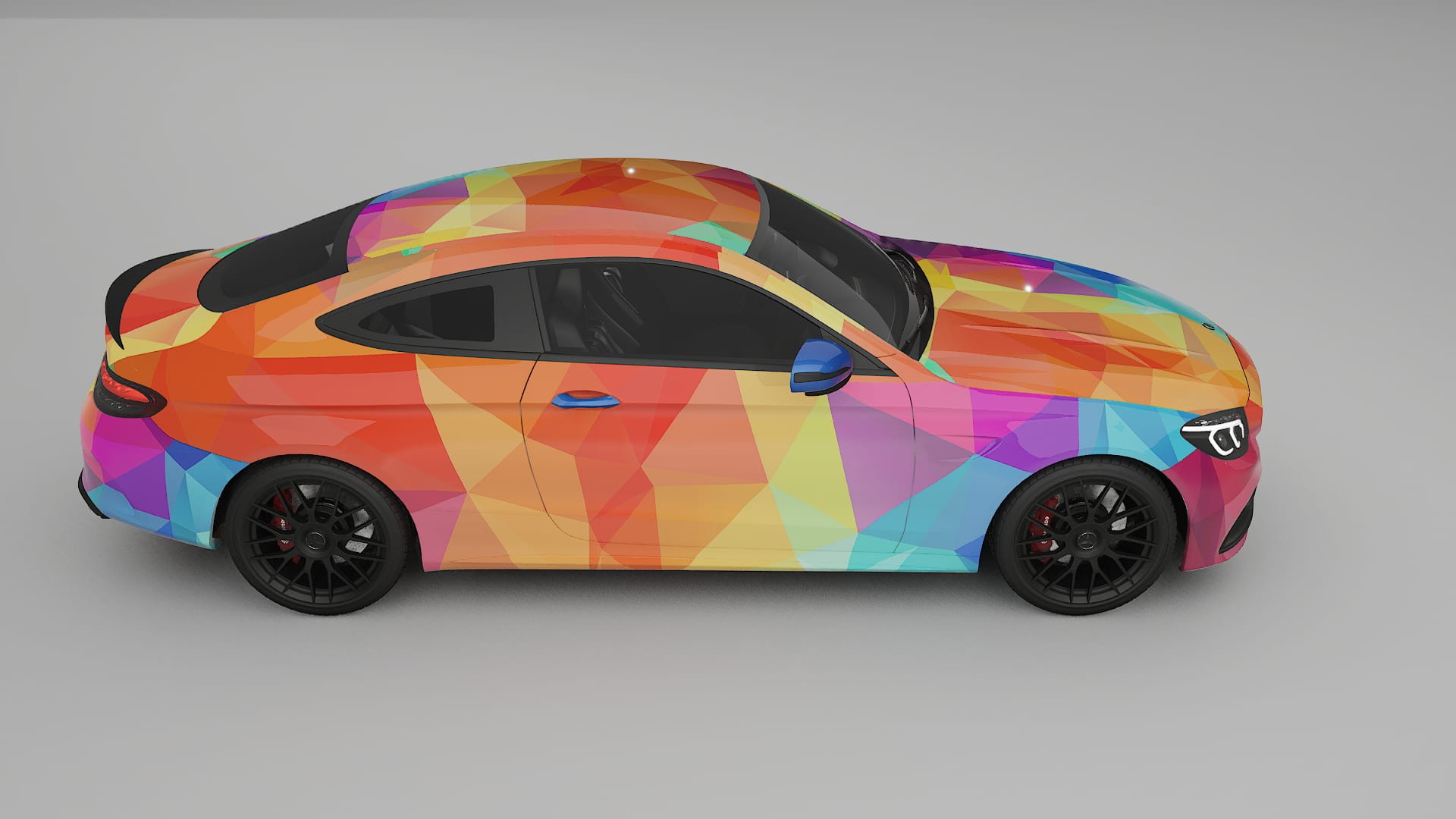 Mercedes C63 AMG W205 Coupe VECTOR VIBE – Kit Wrap PPF Personalizzato in Pellicola Poliuretanica Stampabile