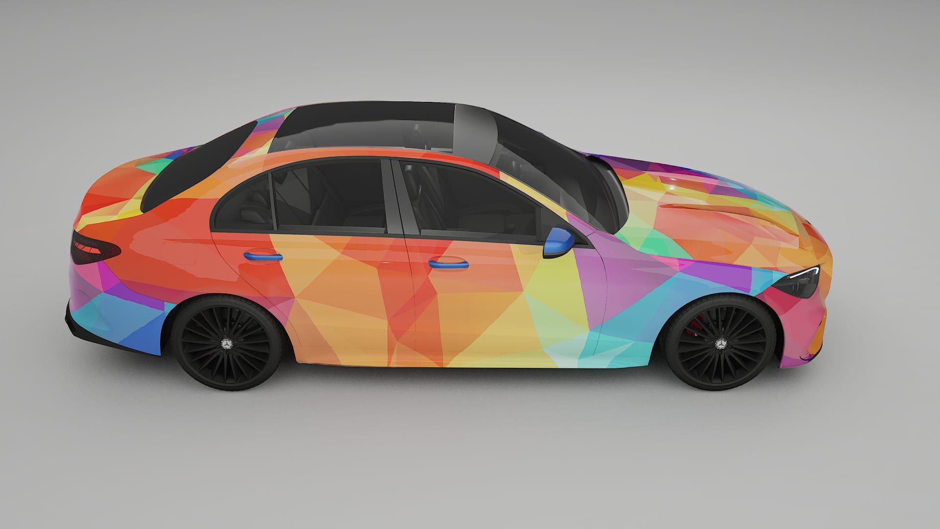 Mercedes C-class W206 VECTOR VIBE – Kit Wrap PPF Personalizzato in Pellicola Poliuretanica Stampabile