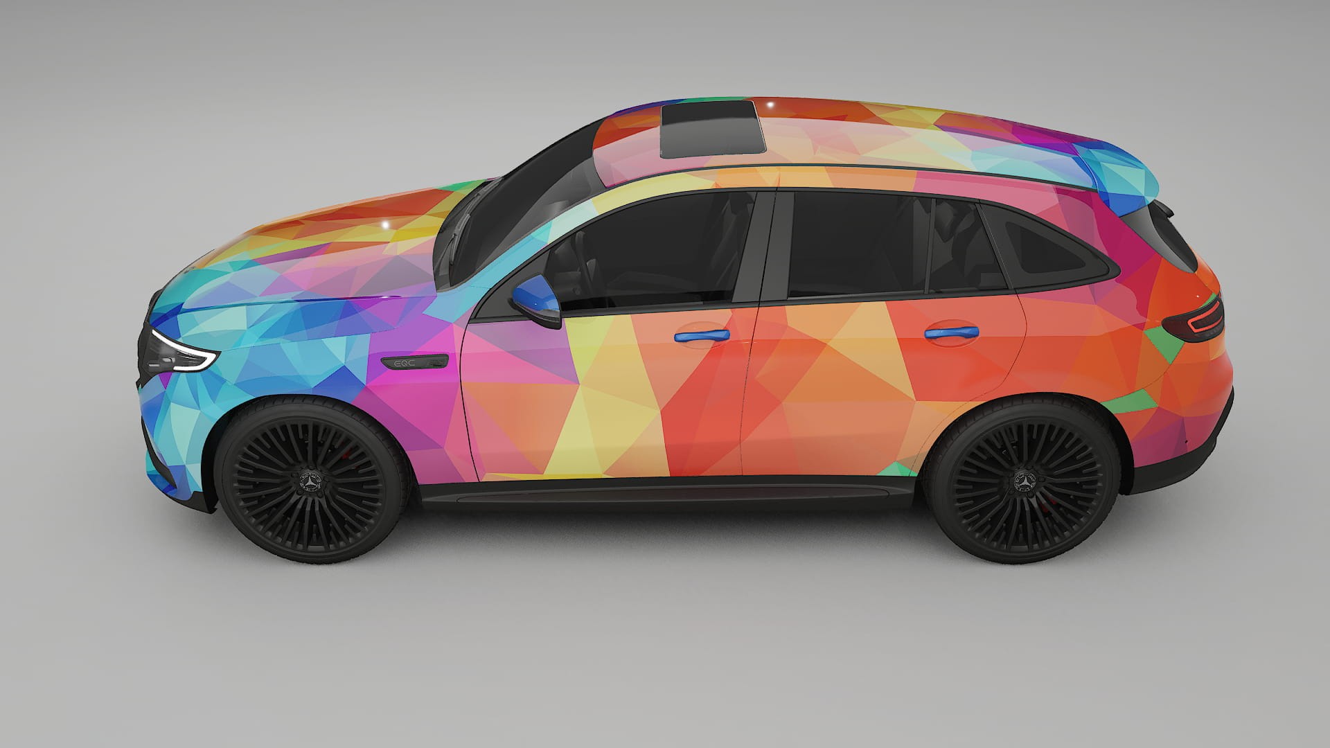 Mercedes EQC AMG VECTOR VIBE – Kit Wrap PPF Personalizzato in Pellicola Poliuretanica Stampabile