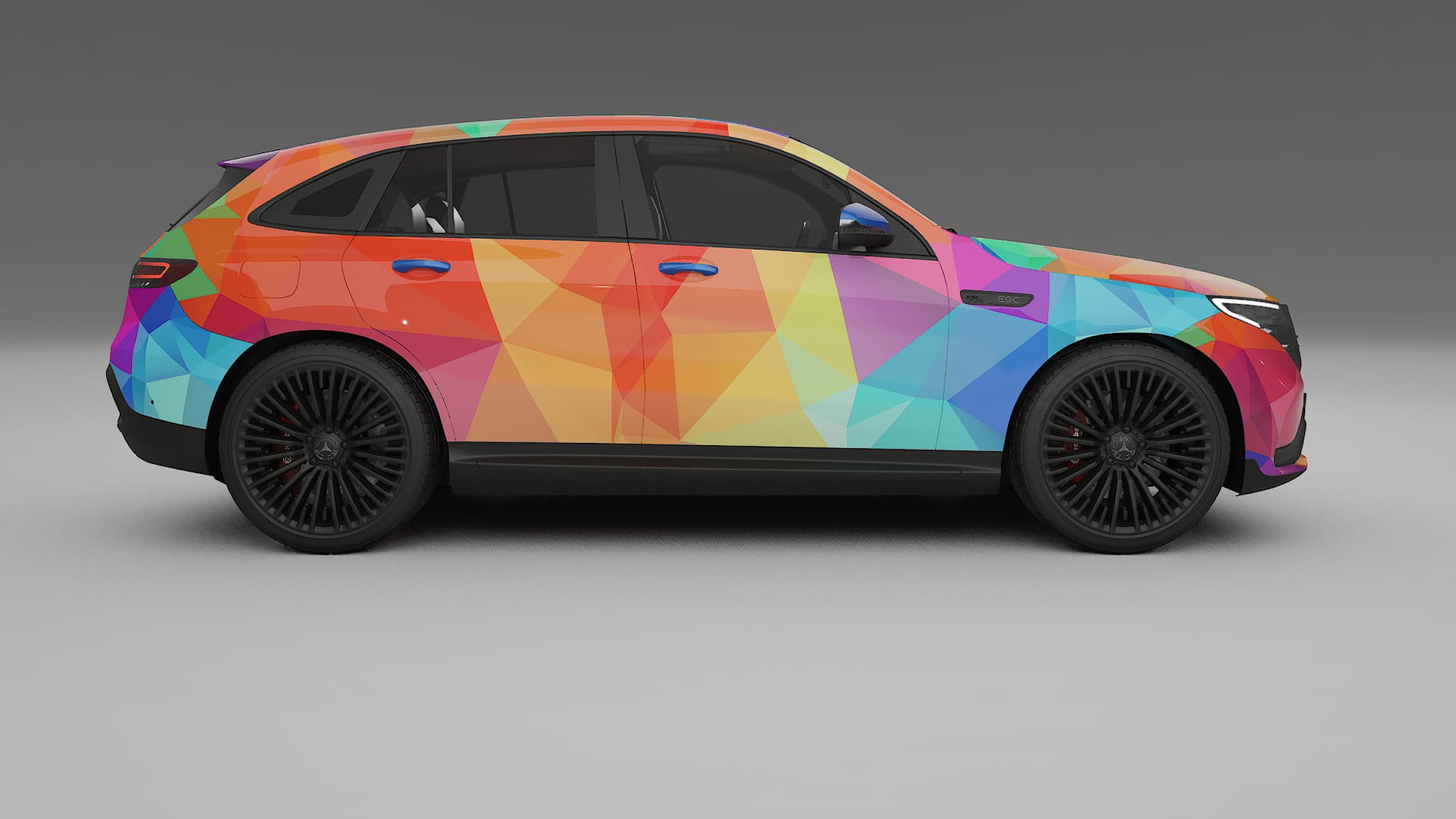 Mercedes EQC AMG VECTOR VIBE – Kit Wrap PPF Personalizzato in Pellicola Poliuretanica Stampabile