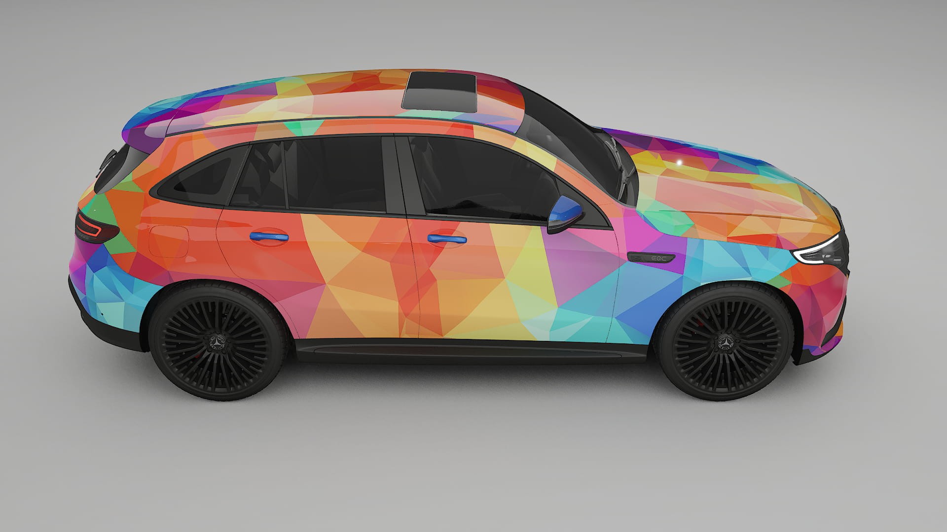 Mercedes EQC AMG VECTOR VIBE – Kit Wrap PPF Personalizzato in Pellicola Poliuretanica Stampabile