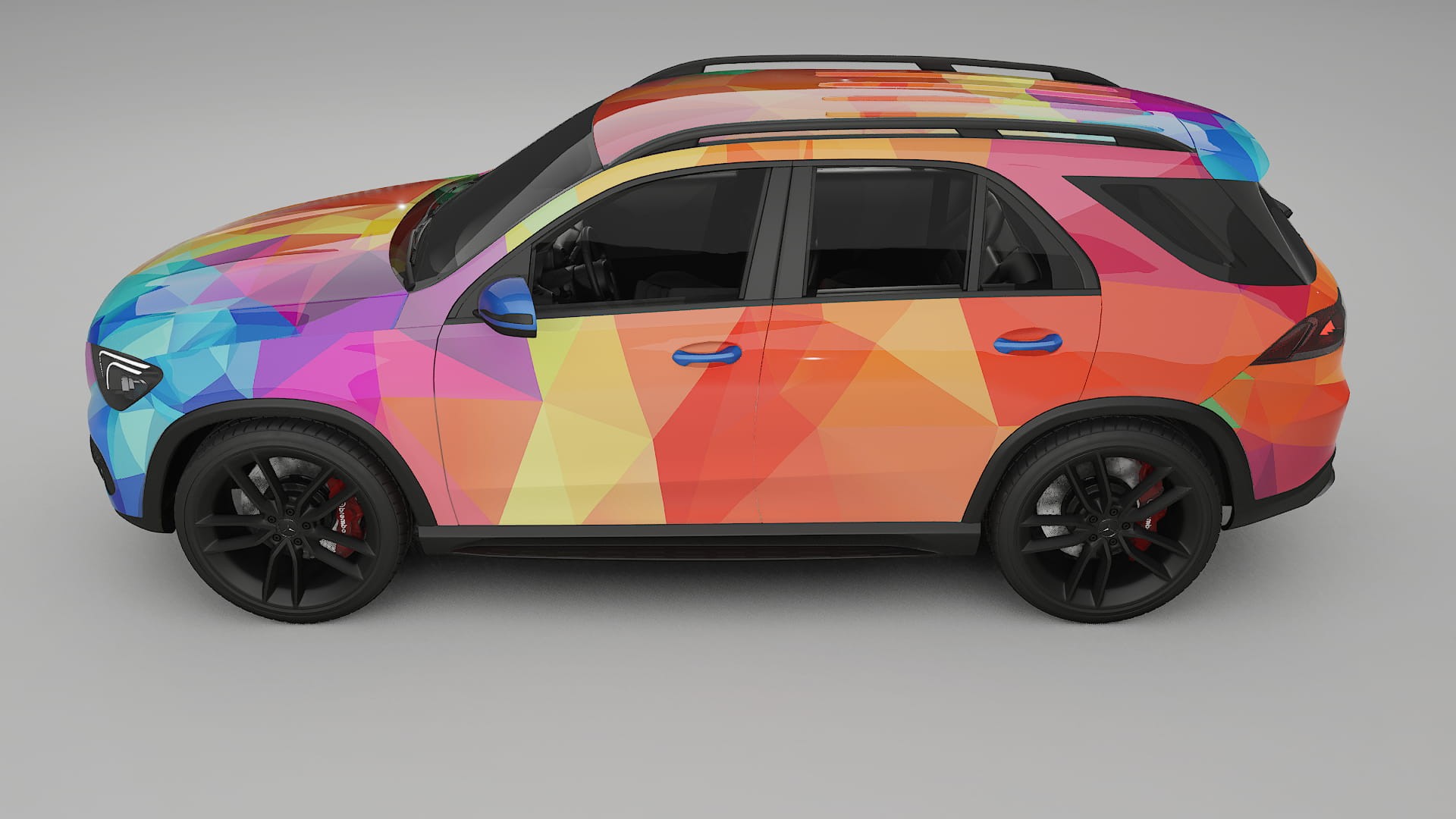 Mercedes GLE W167 VECTOR VIBE – Kit Wrap PPF Personalizzato in Pellicola Poliuretanica Stampabile