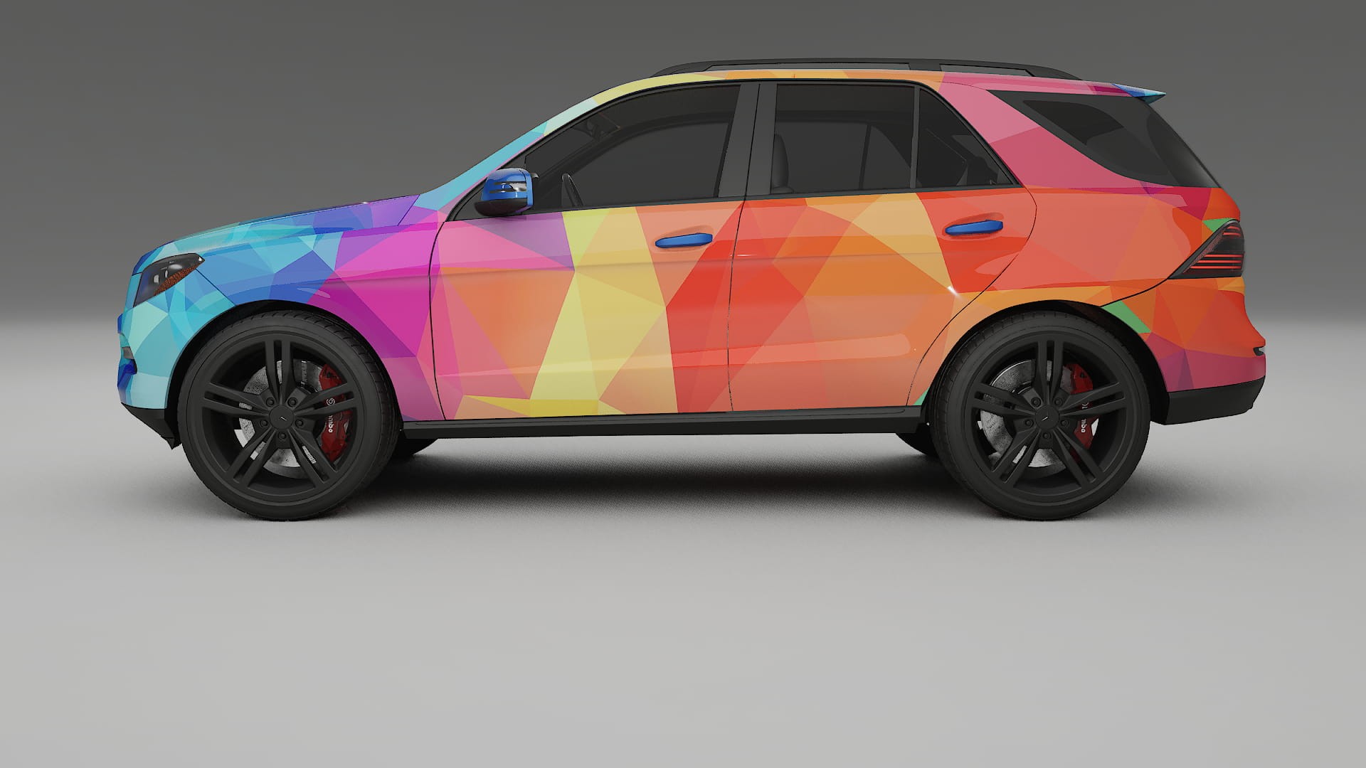 Mercedes M-class W166 VECTOR VIBE – Kit Wrap PPF Personalizzato in Pellicola Poliuretanica Stampabile