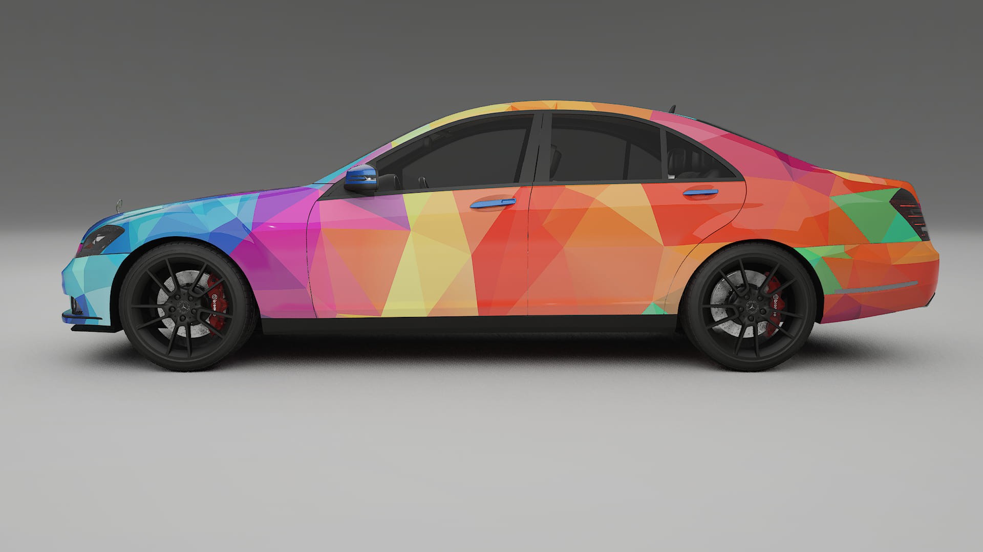 Mercedes S-class W221 facelift LCI VECTOR VIBE – Kit Wrap PPF Personalizzato in Pellicola Poliuretanica Stampabile