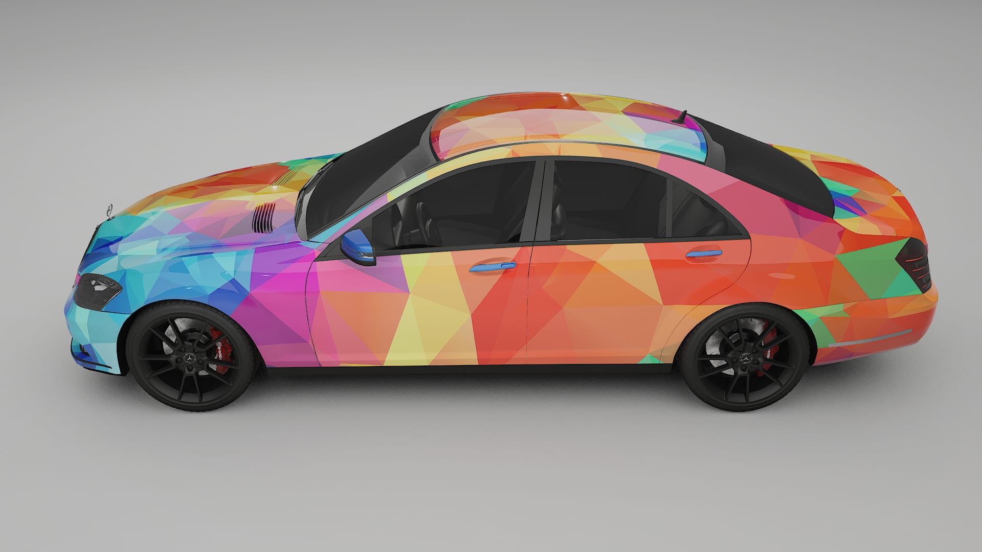 Mercedes S-class W221 facelift LCI VECTOR VIBE – Kit Wrap PPF Personalizzato in Pellicola Poliuretanica Stampabile