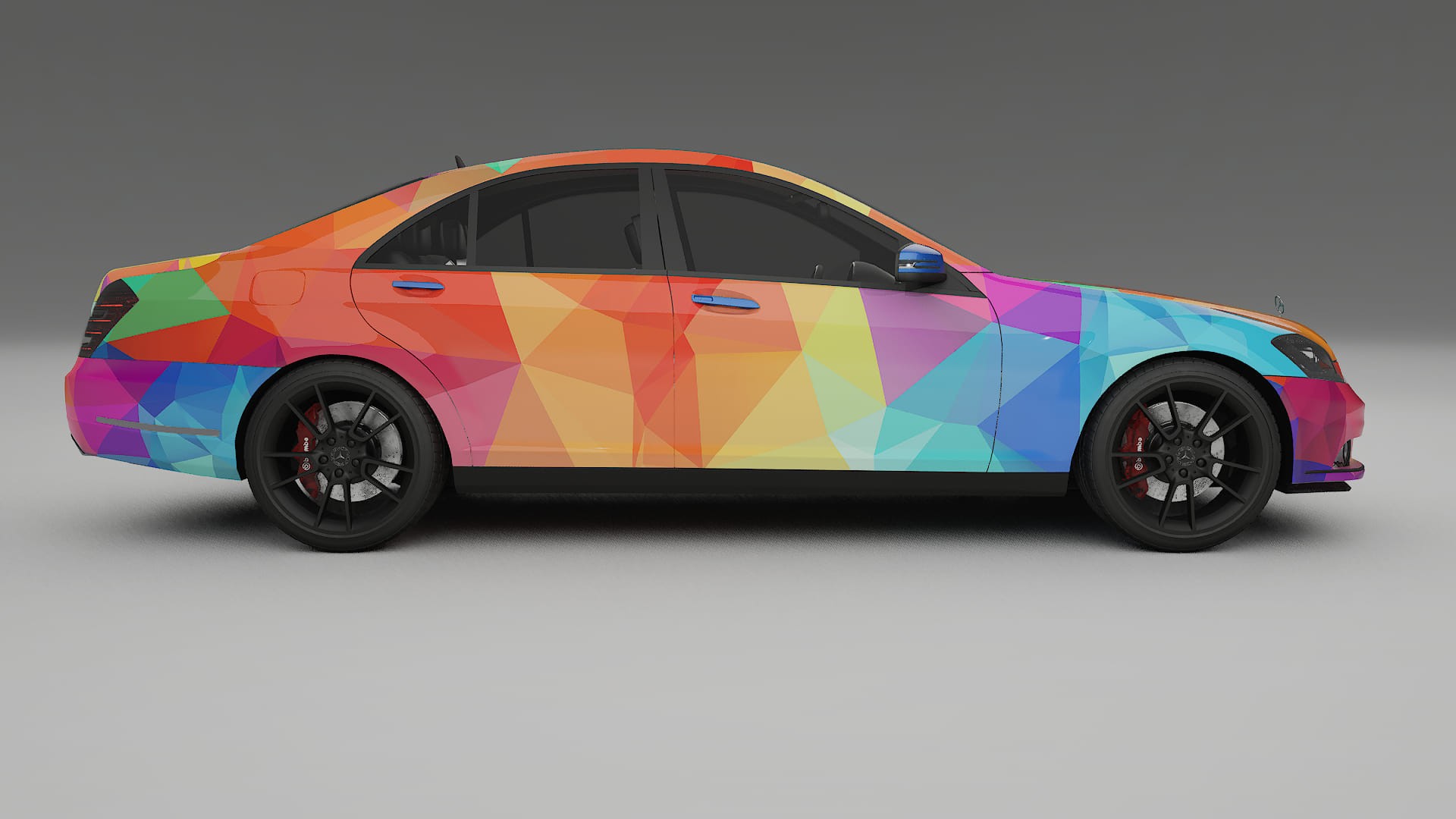 Mercedes S-class W221 facelift LCI VECTOR VIBE – Kit Wrap PPF Personalizzato in Pellicola Poliuretanica Stampabile