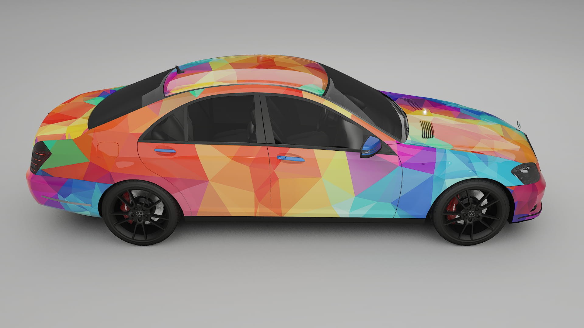 Mercedes S-class W221 facelift LCI VECTOR VIBE – Kit Wrap PPF Personalizzato in Pellicola Poliuretanica Stampabile