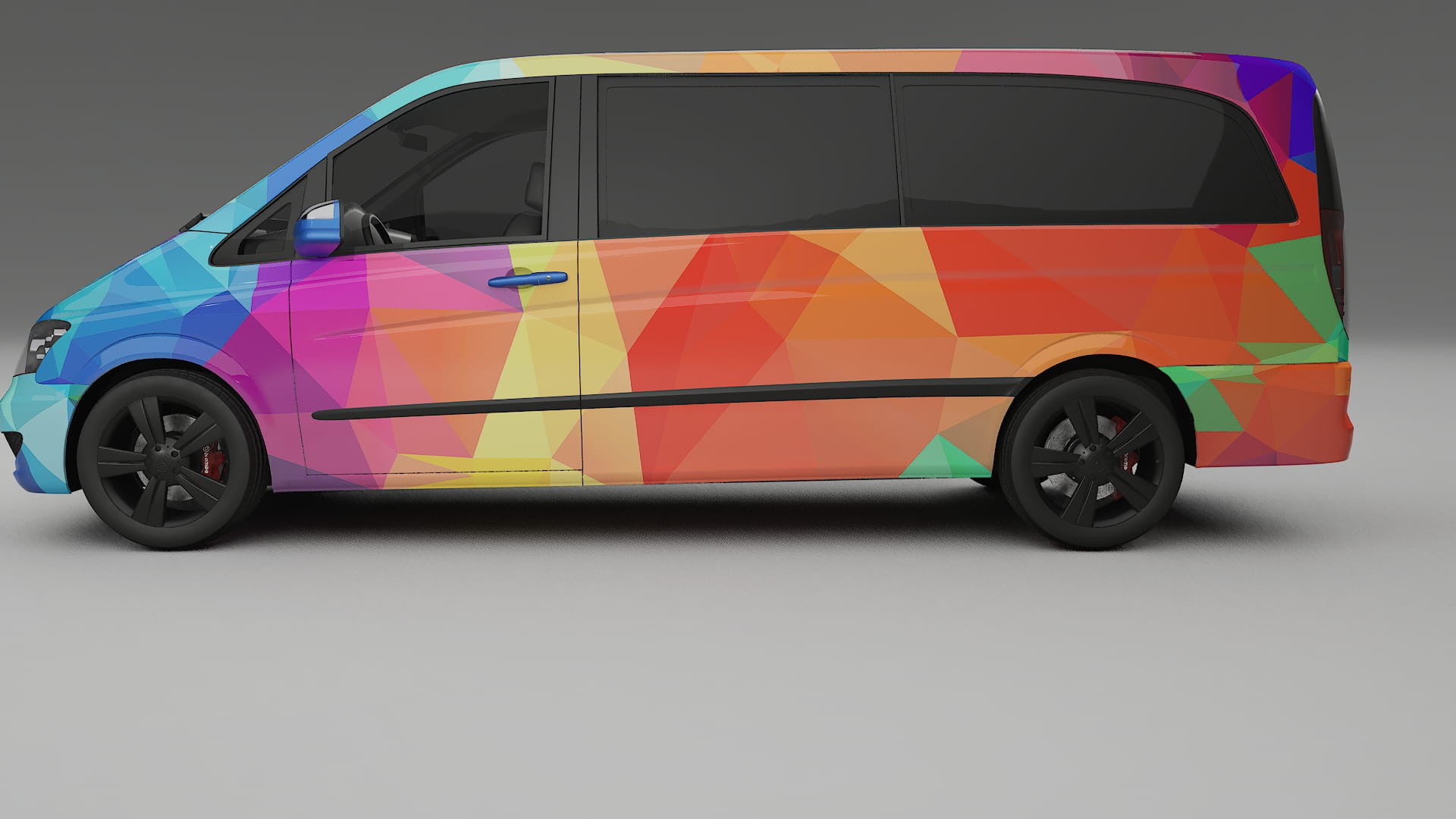 Mercedes Viano Extralong W439 Facelift LCI VECTOR VIBE – Kit Wrap PPF Personalizzato in Pellicola Poliuretanica Stampabile