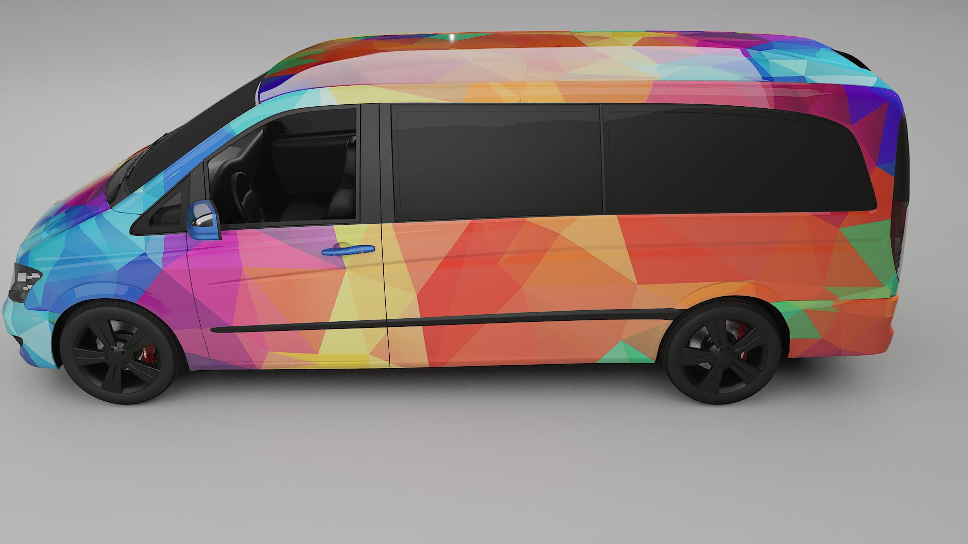 Mercedes Viano Extralong W439 Facelift LCI VECTOR VIBE – Kit Wrap PPF Personalizzato in Pellicola Poliuretanica Stampabile