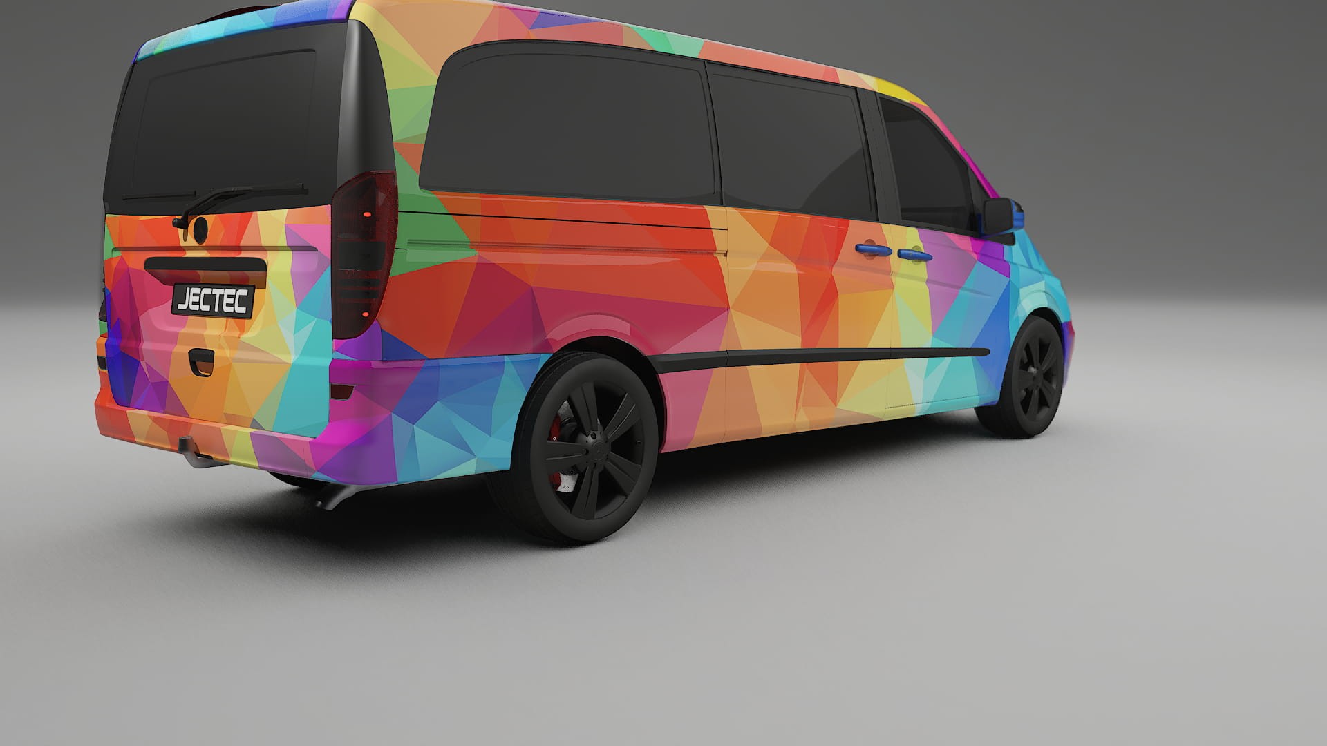 Mercedes Viano Extralong W439 Facelift LCI VECTOR VIBE – Kit Wrap PPF Personalizzato in Pellicola Poliuretanica Stampabile