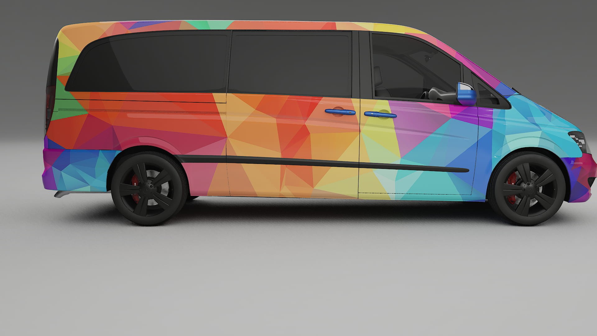 Mercedes Viano Extralong W439 Facelift LCI VECTOR VIBE – Kit Wrap PPF Personalizzato in Pellicola Poliuretanica Stampabile