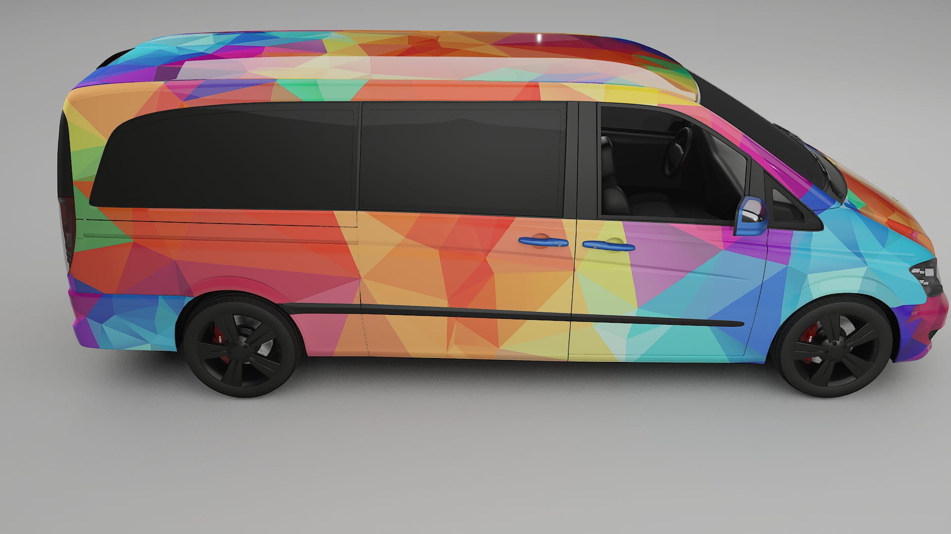 Mercedes Viano Extralong W439 Facelift LCI VECTOR VIBE – Kit Wrap PPF Personalizzato in Pellicola Poliuretanica Stampabile
